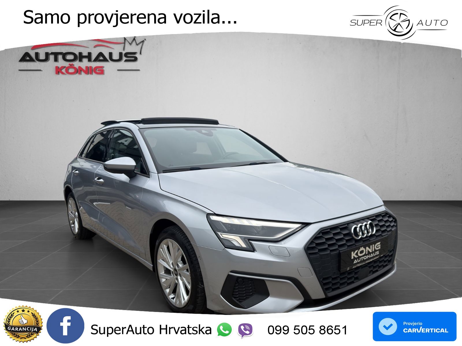 Audi A3 35 TFSI (150 KS) LED+GR SJED+ACC