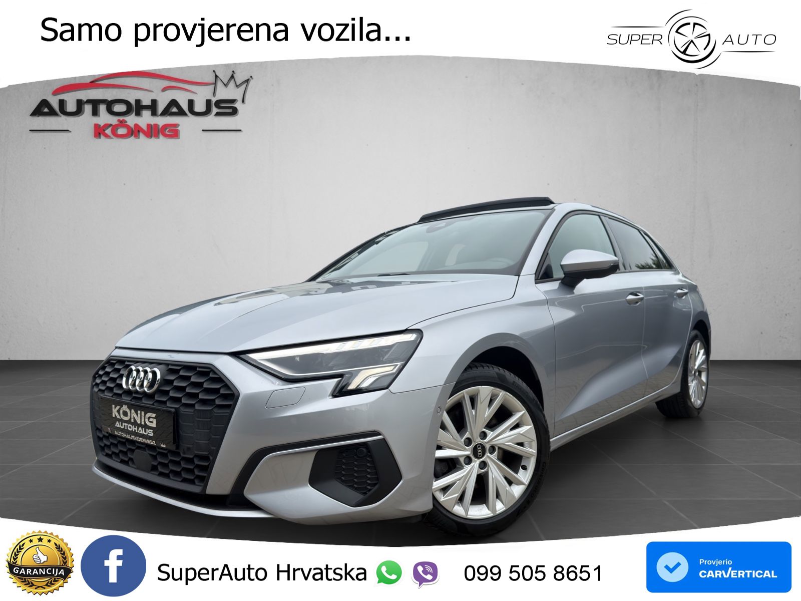 Audi A3 35 TFSI (150 KS) LED+GR SJED+ACC
