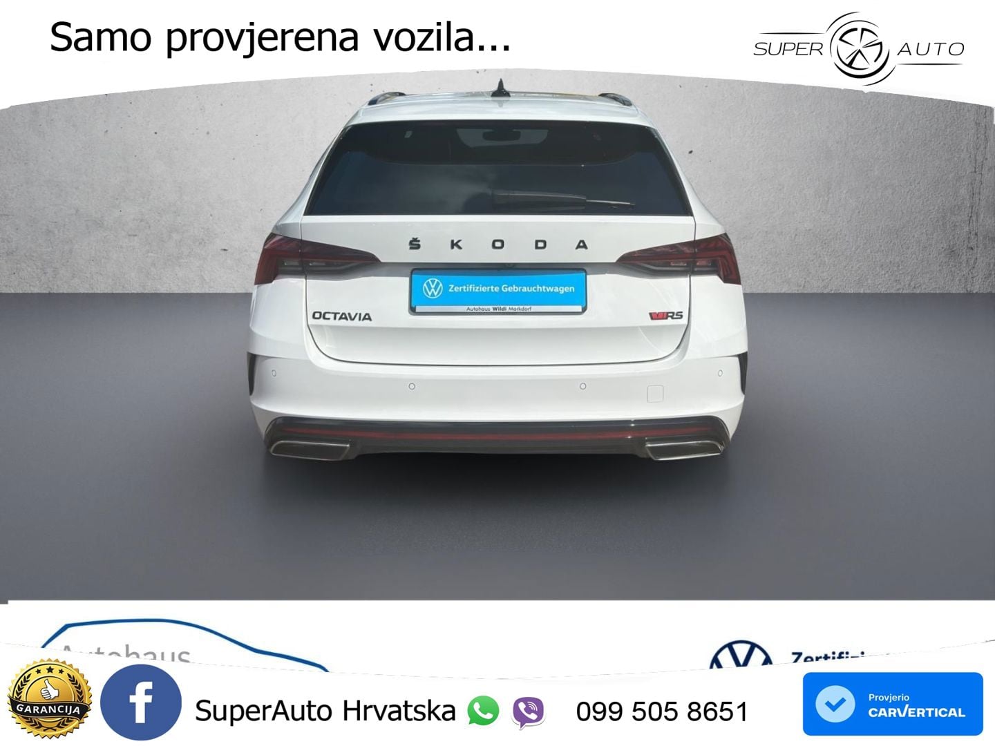 Škoda Octavia Combi RS 2.0 TDI (200 KS) 4x4 DSG LED+GR SJED+ACC