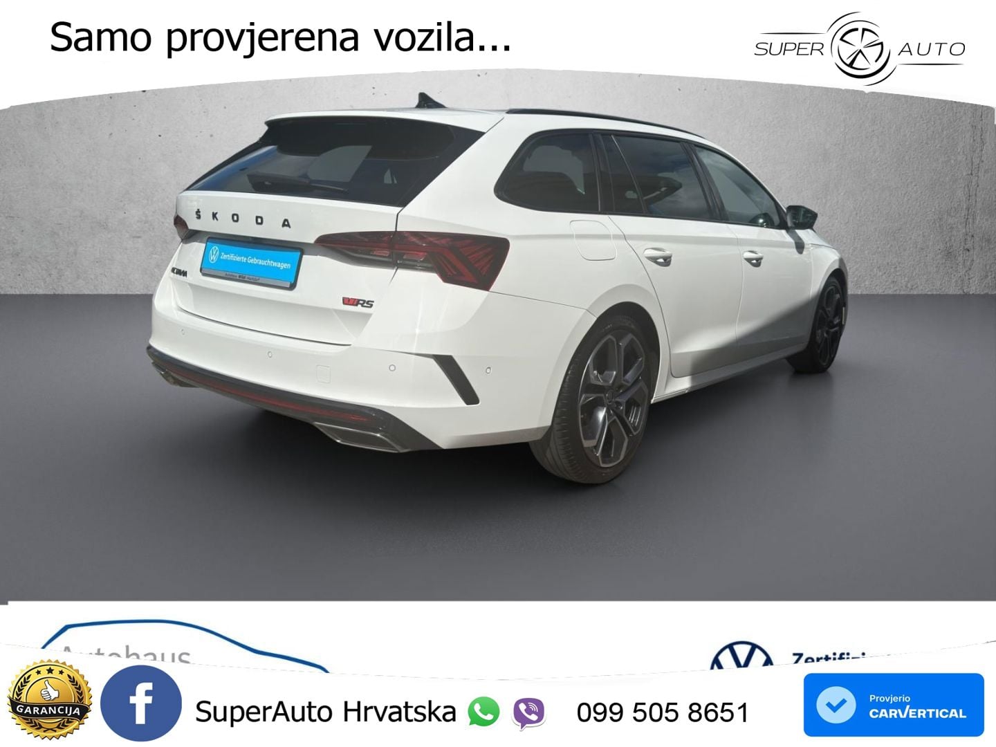 Škoda Octavia Combi RS 2.0 TDI (200 KS) 4x4 DSG LED+GR SJED+ACC