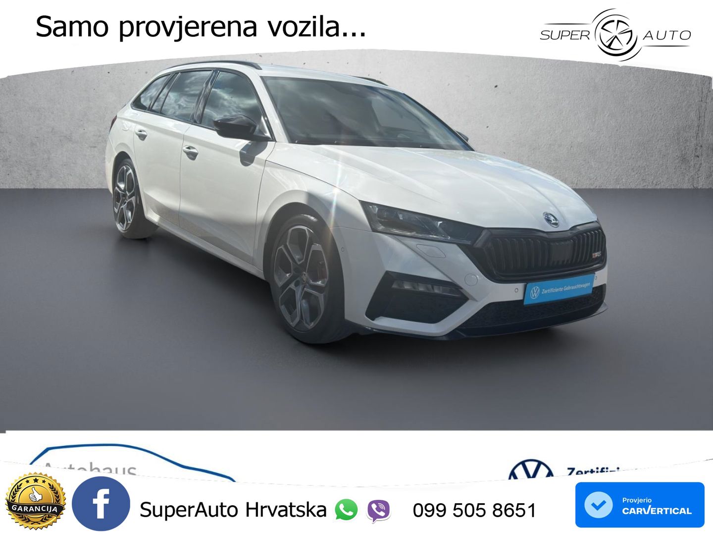 Škoda Octavia Combi RS 2.0 TDI (200 KS) 4x4 DSG LED+GR SJED+ACC