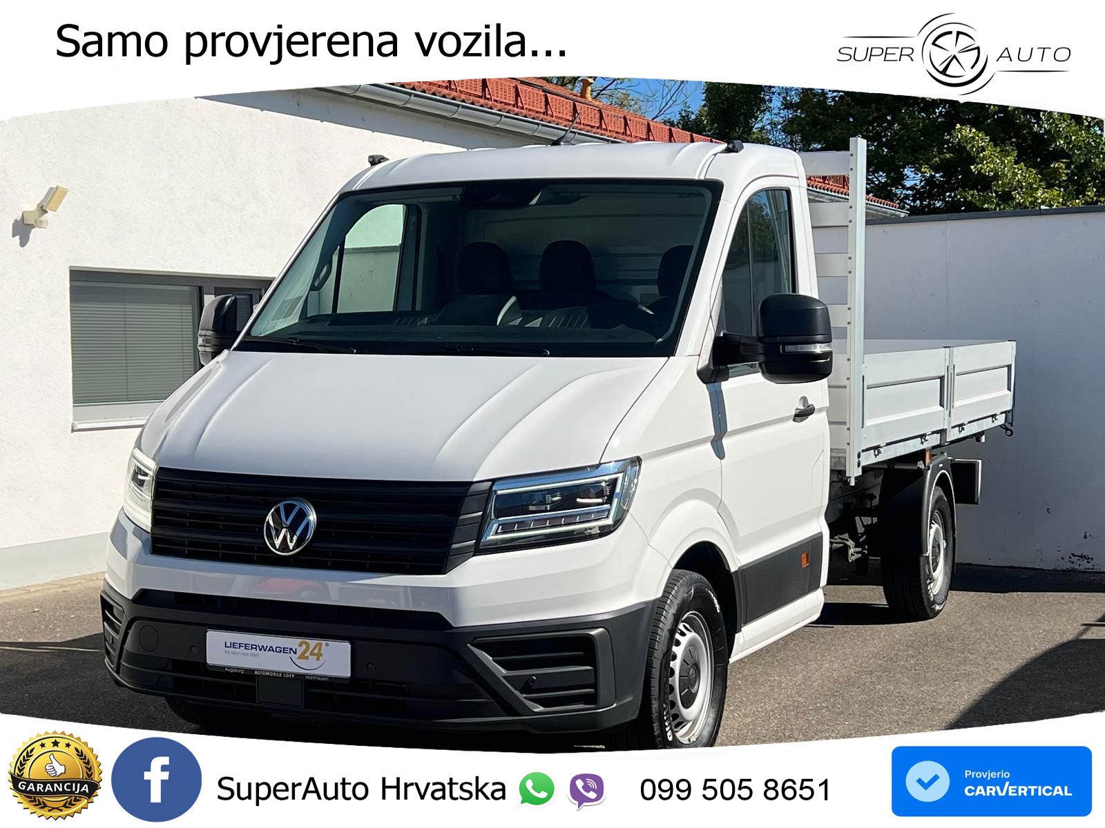 Volkswagen Crafter Pritsche 35 MR L3 RWD 3-SEITENKIPPER AHK 163 KS