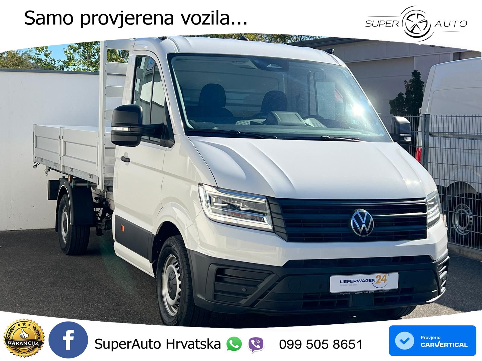 Volkswagen Crafter Pritsche 35 MR L3 RWD 3-SEITENKIPPER AHK 163 KS