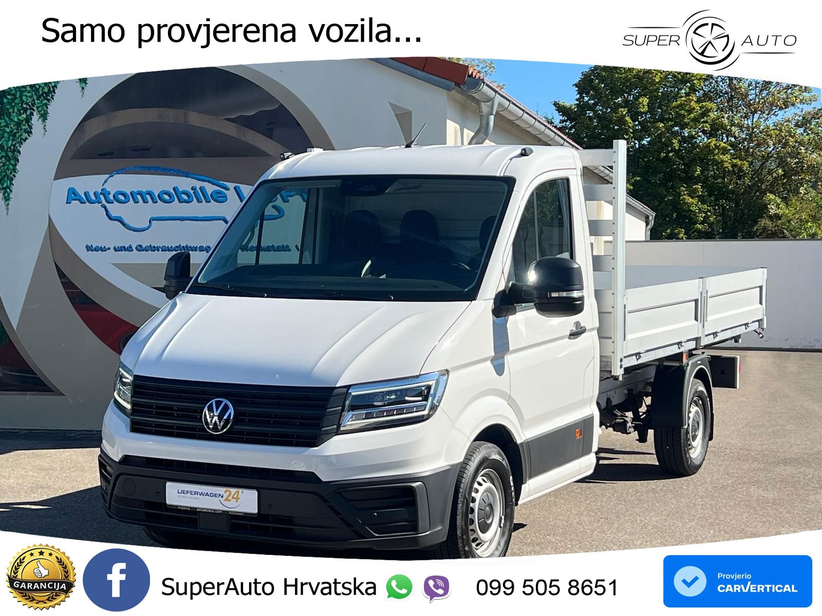 Volkswagen Crafter Pritsche 35 MR L3 RWD 3-SEITENKIPPER AHK 163 KS