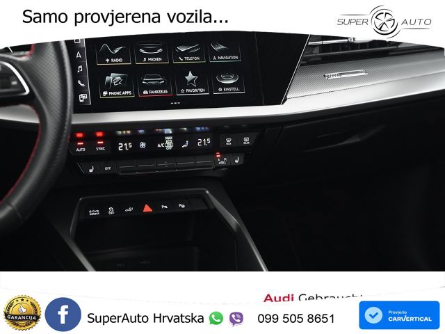 Audi A3 45 TFSIe (245 KS) S tronic S line MATRIX+GR SJED+KAM