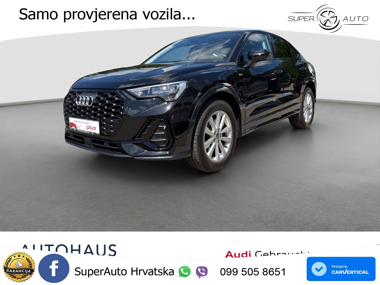 Audi Q3 Sportback 40 TDI (200 KS) quattro S tronic S line LED+GR SJED+ACC