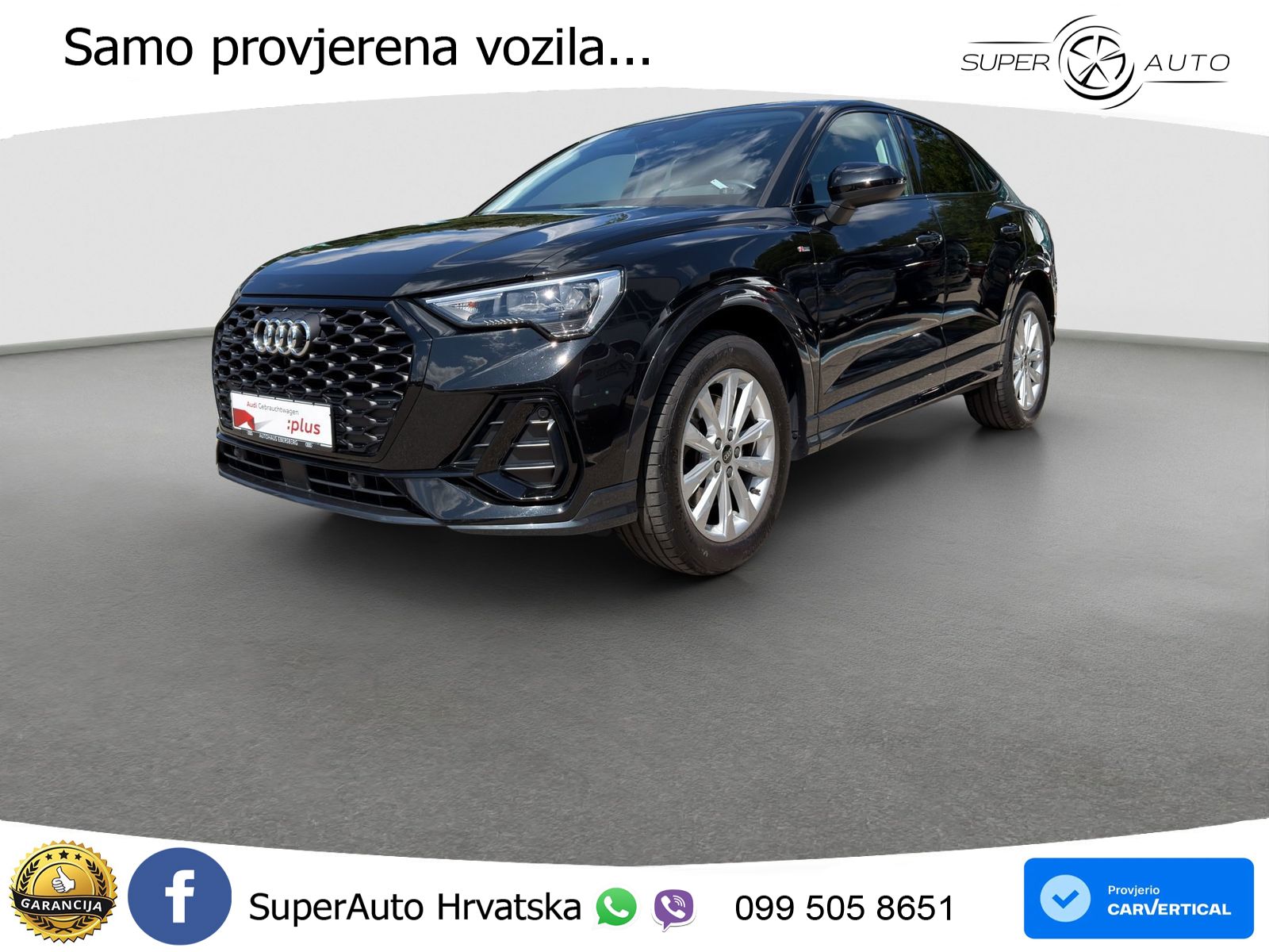Audi Q3 Sportback 40 TDI (200 KS) quattro S tronic S line LED+GR SJED+ACC