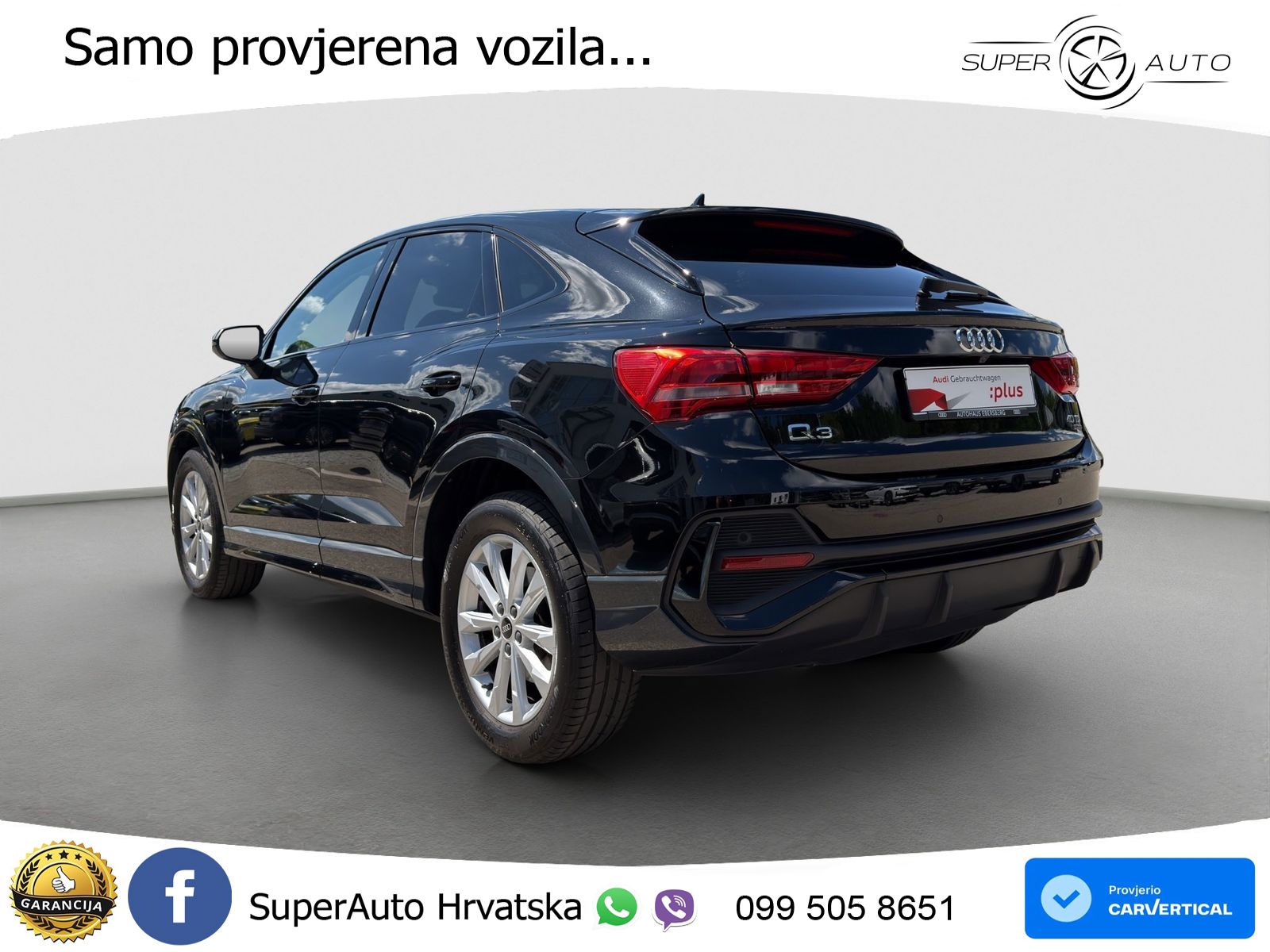 Audi Q3 Sportback 40 TDI (200 KS) quattro S tronic S line LED+GR SJED+ACC