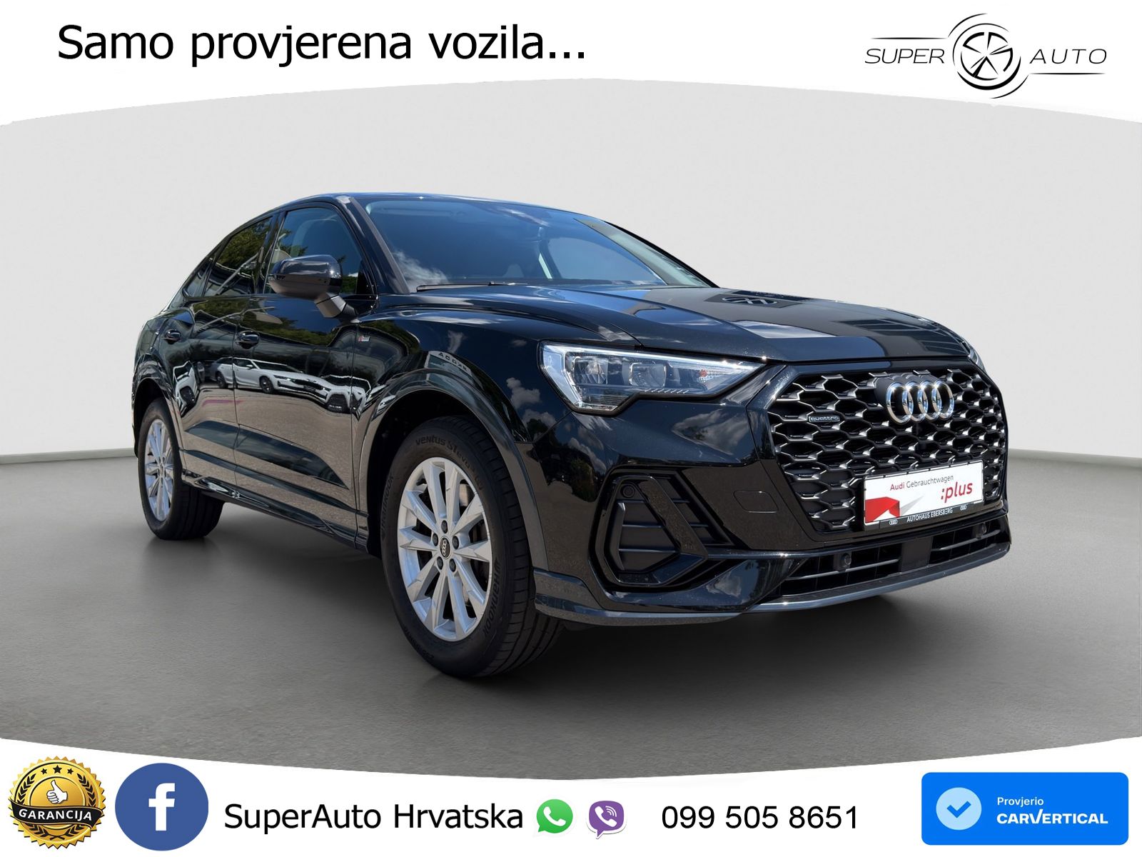 Audi Q3 Sportback 40 TDI (200 KS) quattro S tronic S line LED+GR SJED+ACC