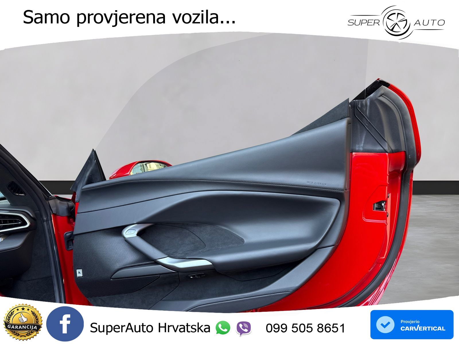 Ferrari 296 GTS 3.0 V6 (830 KS) F1 DCT LED+GR SJED+ACC