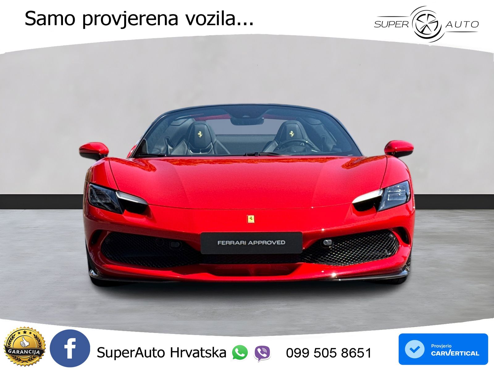 Ferrari 296 GTS 3.0 V6 (830 KS) F1 DCT LED+GR SJED+ACC