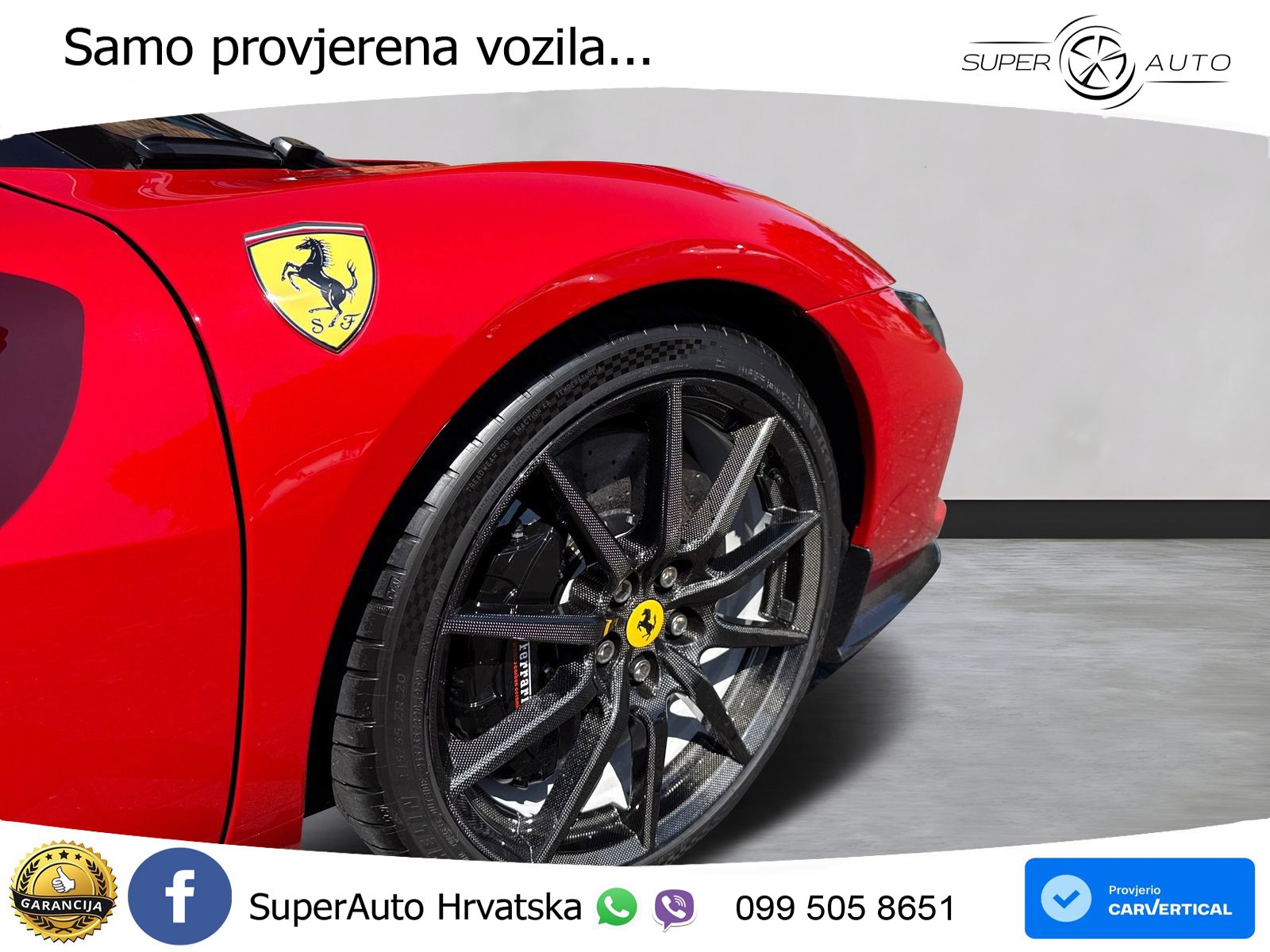 Ferrari 296 GTS 3.0 V6 (830 KS) F1 DCT LED+GR SJED+ACC