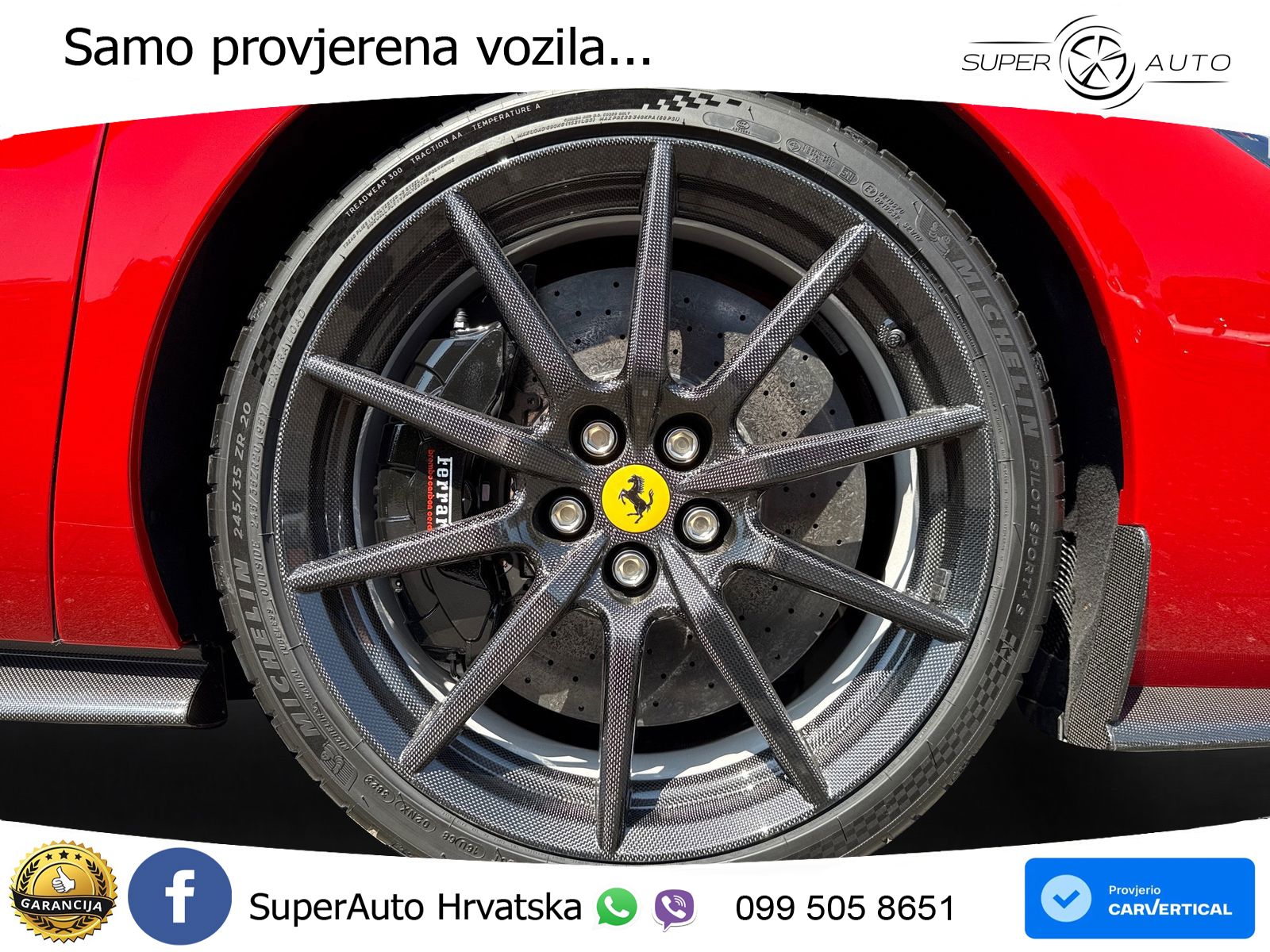 Ferrari 296 GTS 3.0 V6 (830 KS) F1 DCT LED+GR SJED+ACC