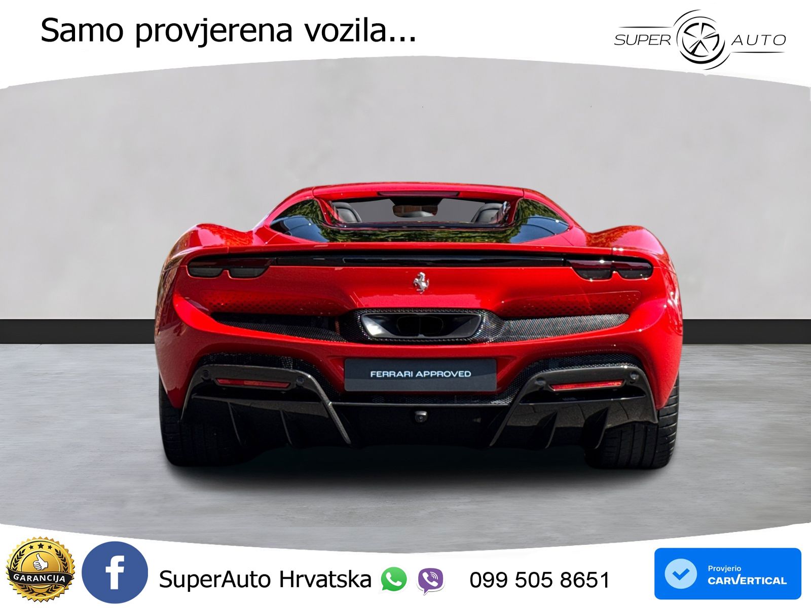 Ferrari 296 GTS 3.0 V6 (830 KS) F1 DCT LED+GR SJED+ACC