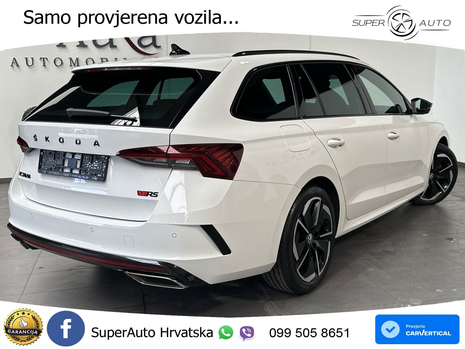 Škoda Octavia Combi RS 2.0 TDI (200 KS) DSG LED+GR SJED+ACC