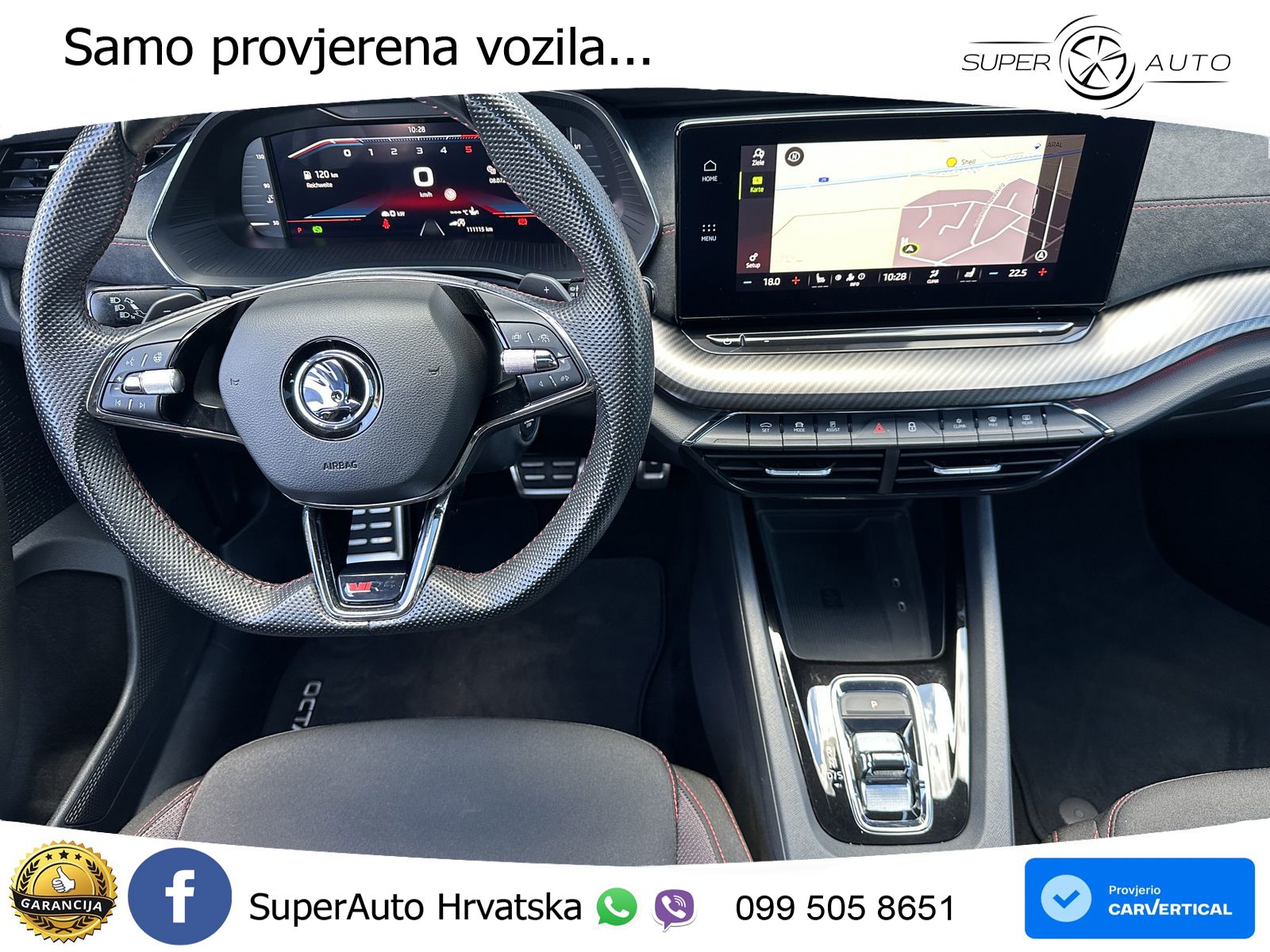 Škoda Octavia Combi RS 2.0 TDI (200 KS) DSG LED+GR SJED+ACC
