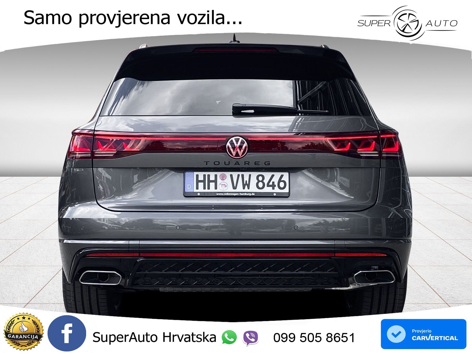 Volkswagen Touareg 3.0 V6 TDI (286 KS) 4MOTION Tiptronic ZRAČNI+ACC+GR SJED+KAM+PANO
