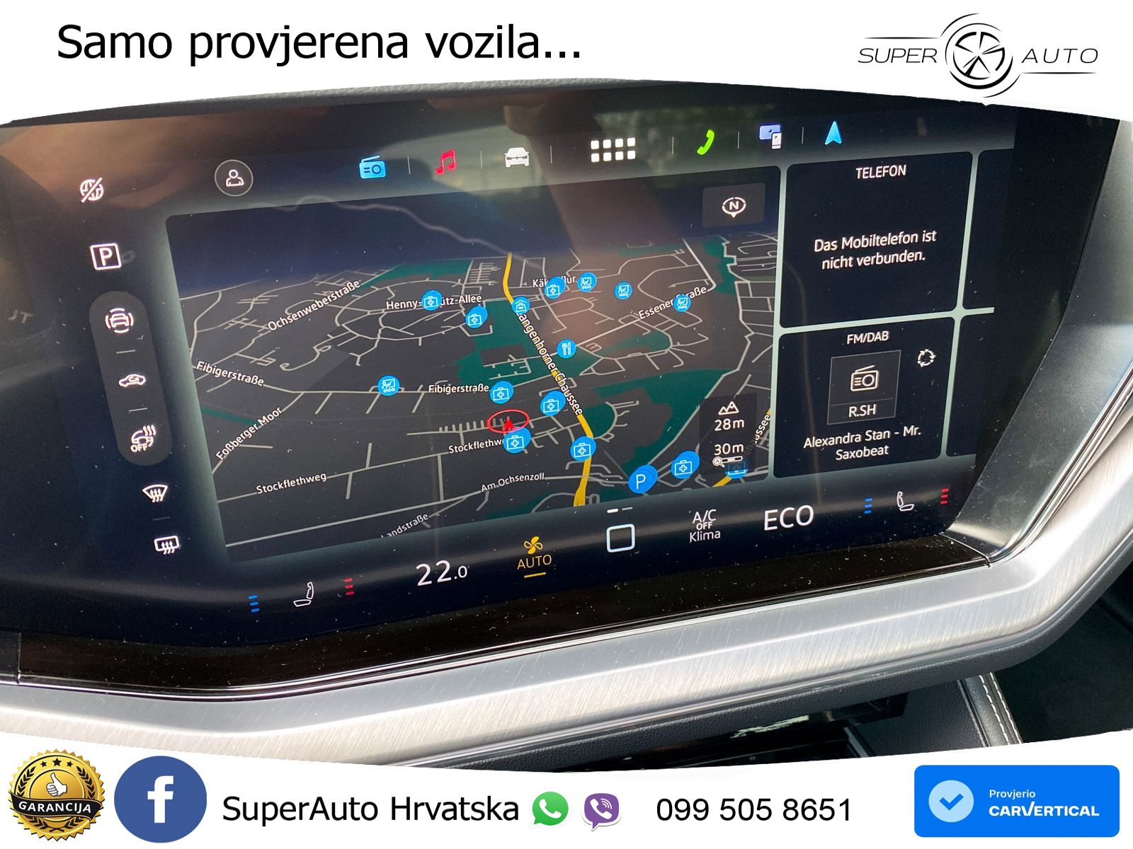 Volkswagen Touareg 3.0 V6 TDI (286 KS) 4MOTION Tiptronic ZRAČNI+ACC+GR SJED+KAM+PANO