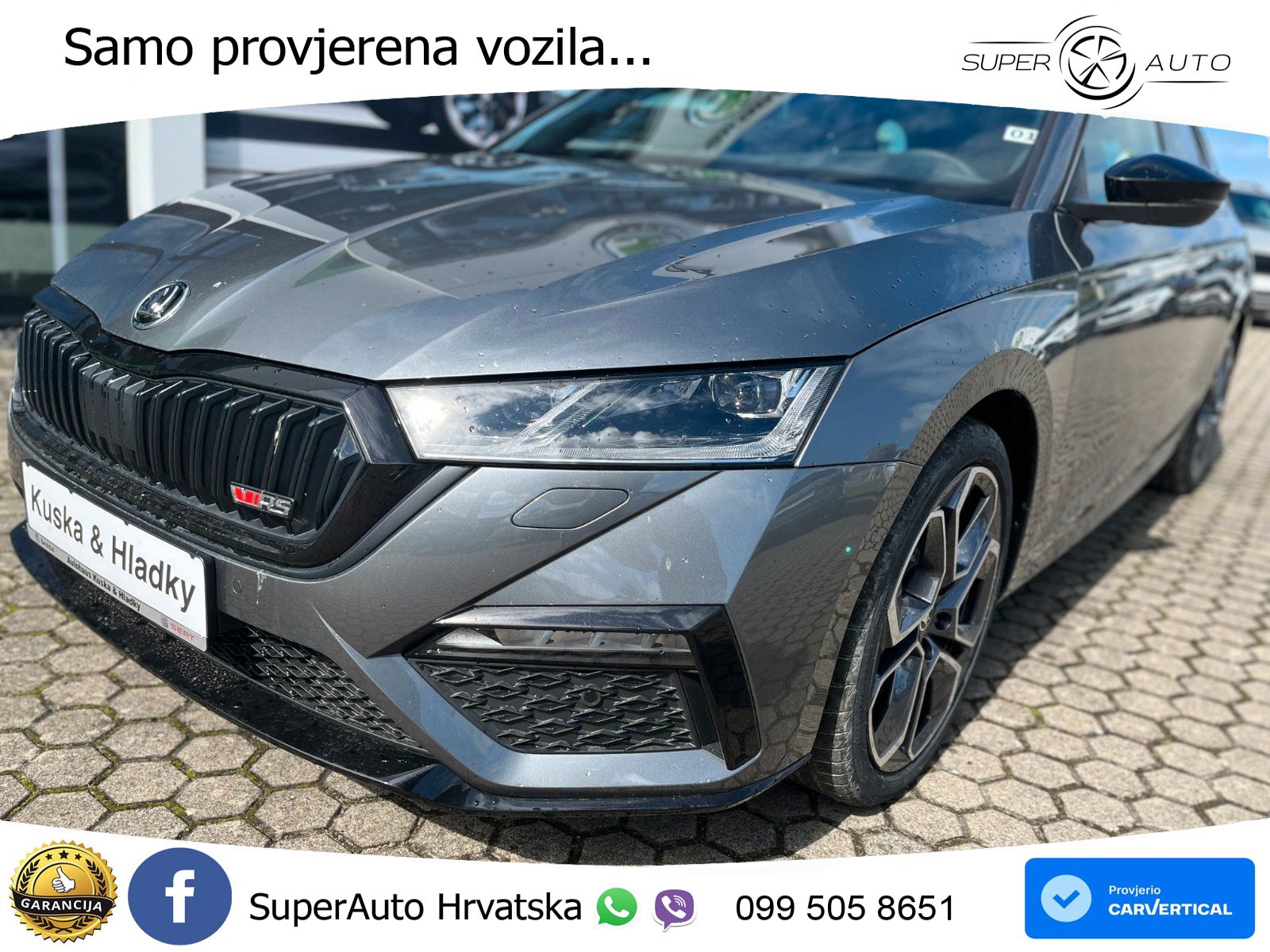 Škoda Octavia Combi RS 2.0 TSI (245 KS) DSG LED+GR SJED+ACC