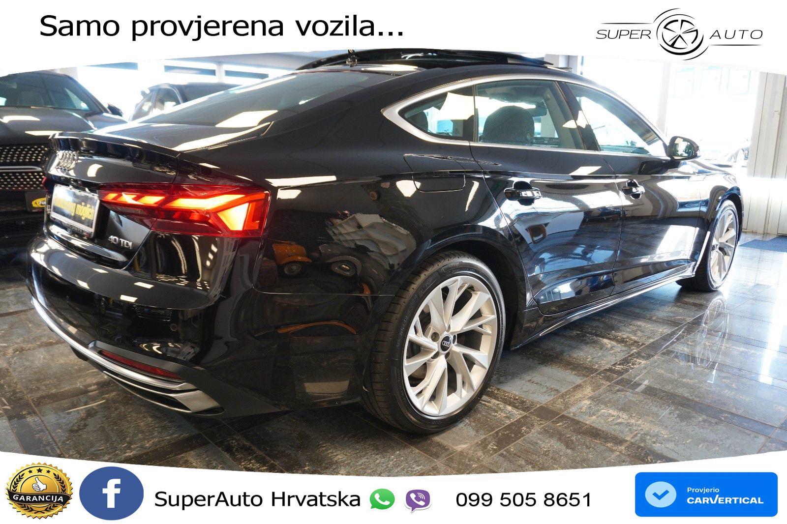 Audi A5 Sportback 40 TDI (204 KS) S tronic advanced LED+GR SJED+ACC