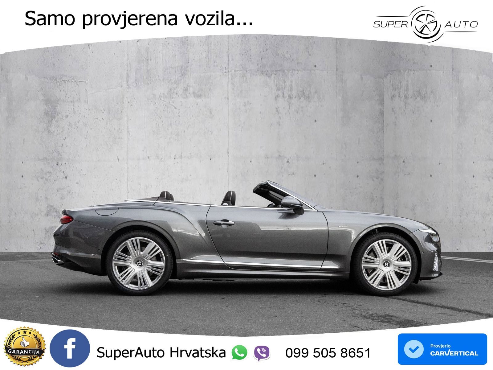 Bentley Continental GTC IV 4.0 V8 TFSi (680 KS) AWD DCT ZRAČNI+ACC+GR SJED+KAM