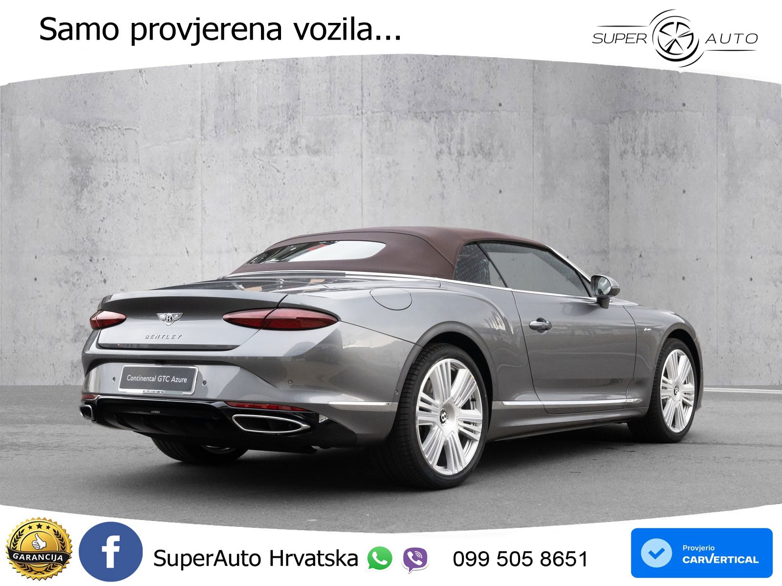 Bentley Continental GTC IV 4.0 V8 TFSi (680 KS) AWD DCT ZRAČNI+ACC+GR SJED+KAM