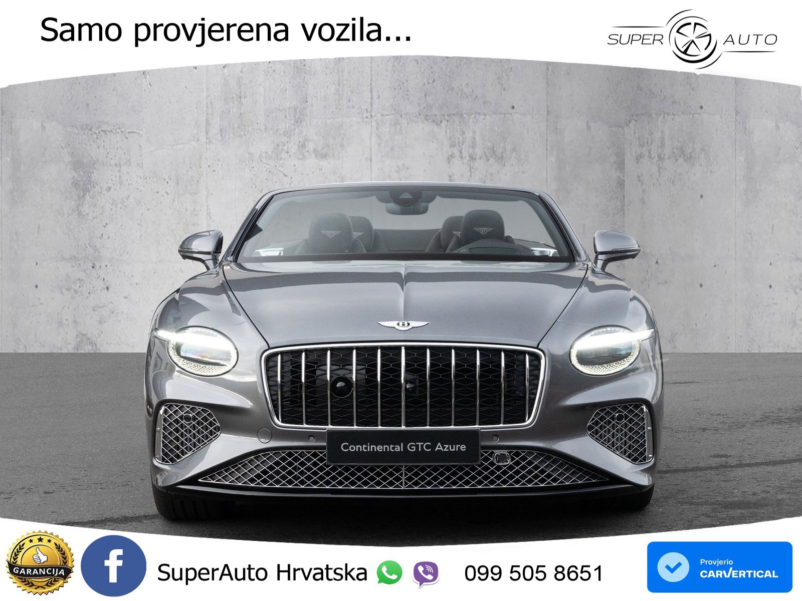 Bentley Continental GTC IV 4.0 V8 TFSi (680 KS) AWD DCT ZRAČNI+ACC+GR SJED+KAM