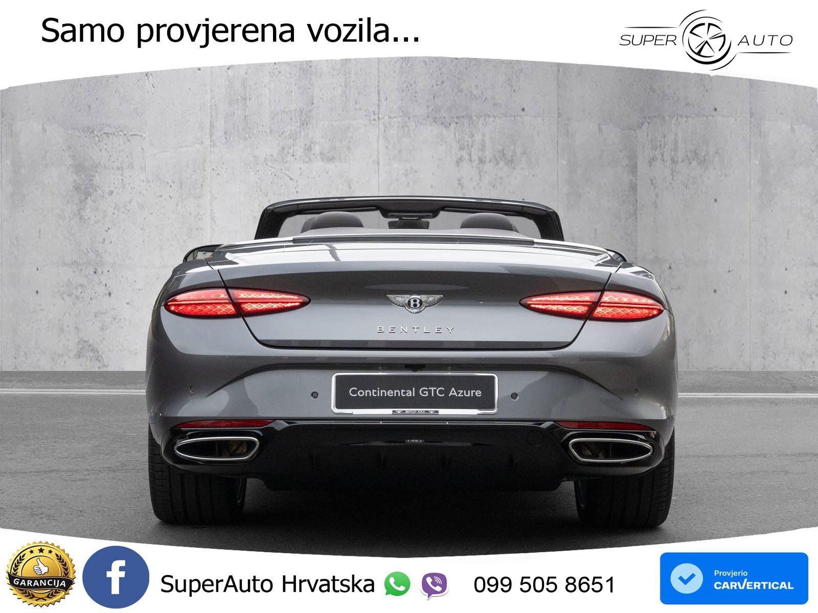 Bentley Continental GTC IV 4.0 V8 TFSi (680 KS) AWD DCT ZRAČNI+ACC+GR SJED+KAM