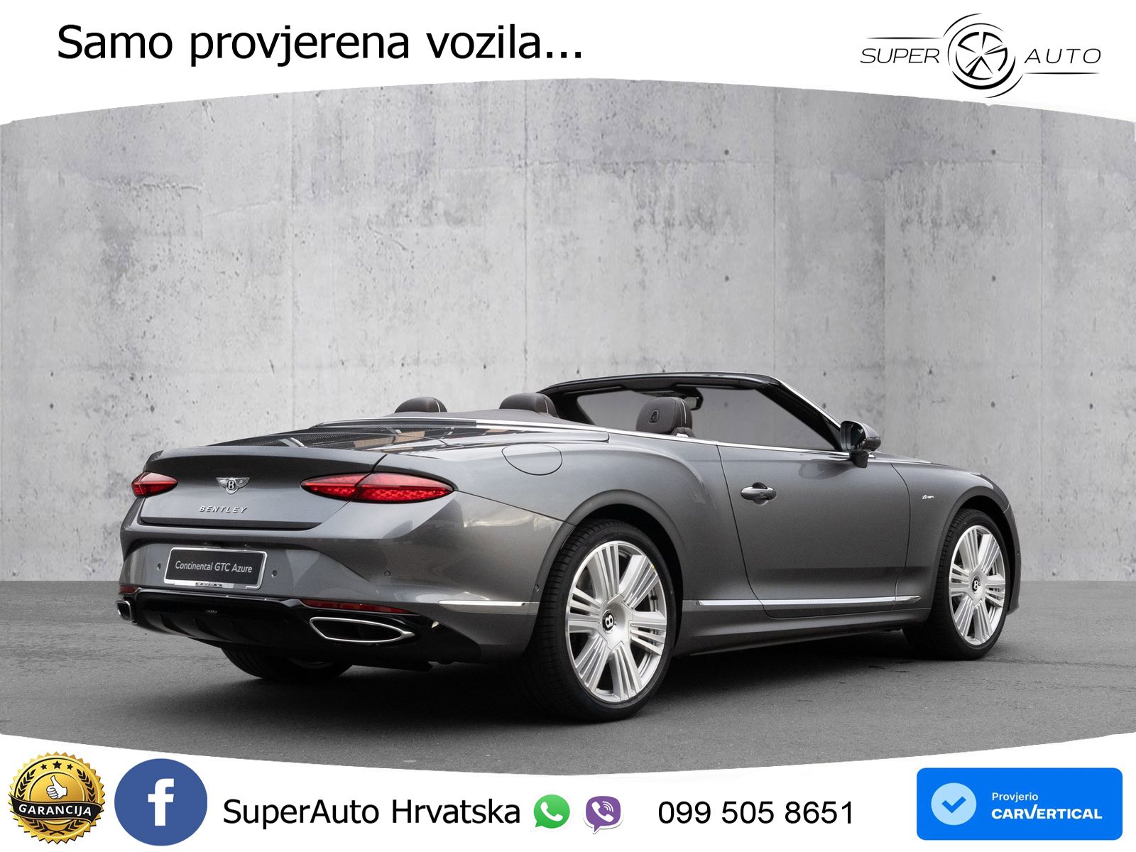 Bentley Continental GTC IV 4.0 V8 TFSi (680 KS) AWD DCT ZRAČNI+ACC+GR SJED+KAM