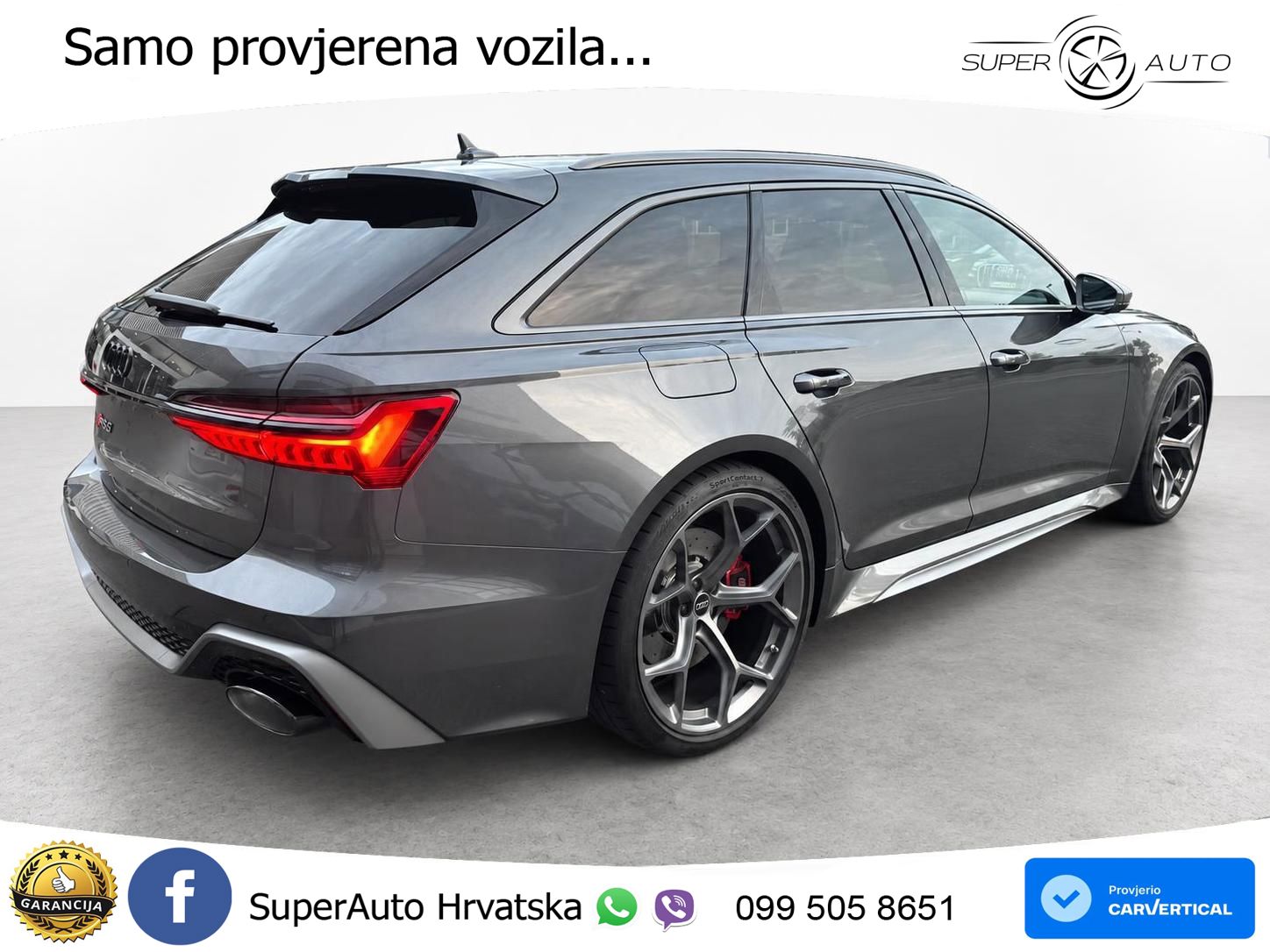 Audi RS6 Avant 4.0 TFSI V8 performance (630 KS)  quattro tiptronic LED+GR SJED+ACC