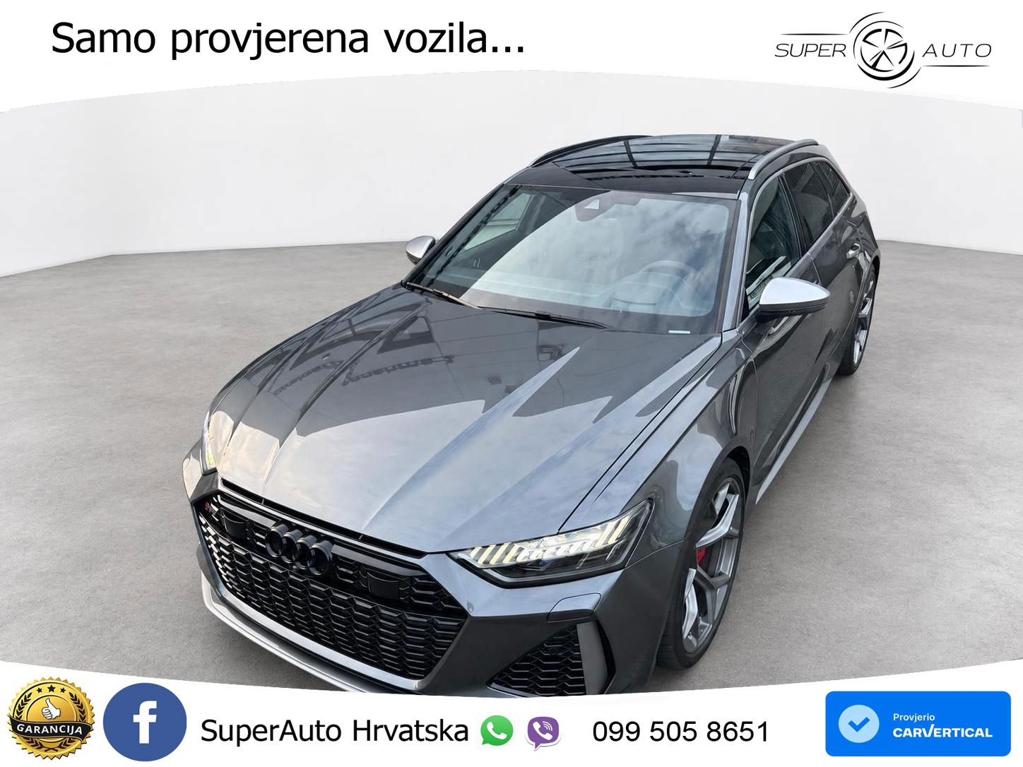 Audi RS6 Avant 4.0 TFSI V8 performance (630 KS)  quattro tiptronic LED+GR SJED+ACC