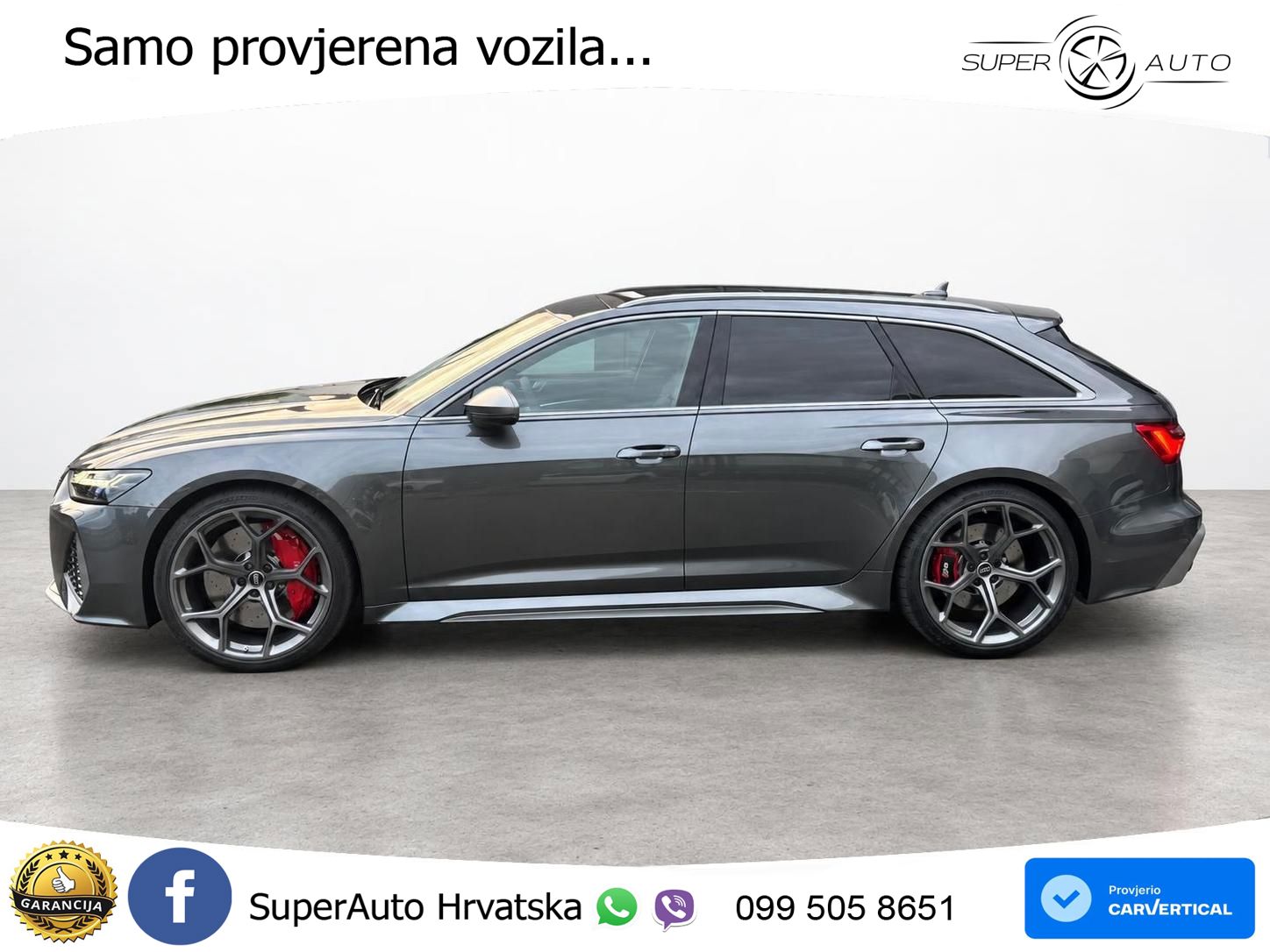 Audi RS6 Avant 4.0 TFSI V8 performance (630 KS)  quattro tiptronic LED+GR SJED+ACC