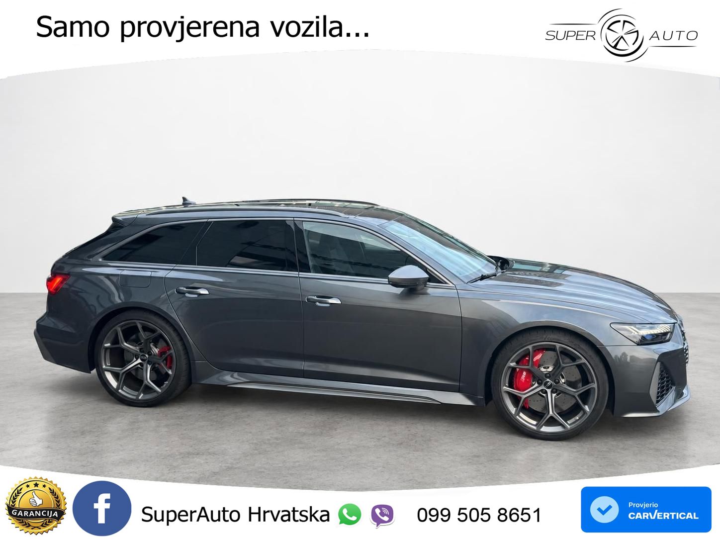 Audi RS6 Avant 4.0 TFSI V8 performance (630 KS)  quattro tiptronic LED+GR SJED+ACC
