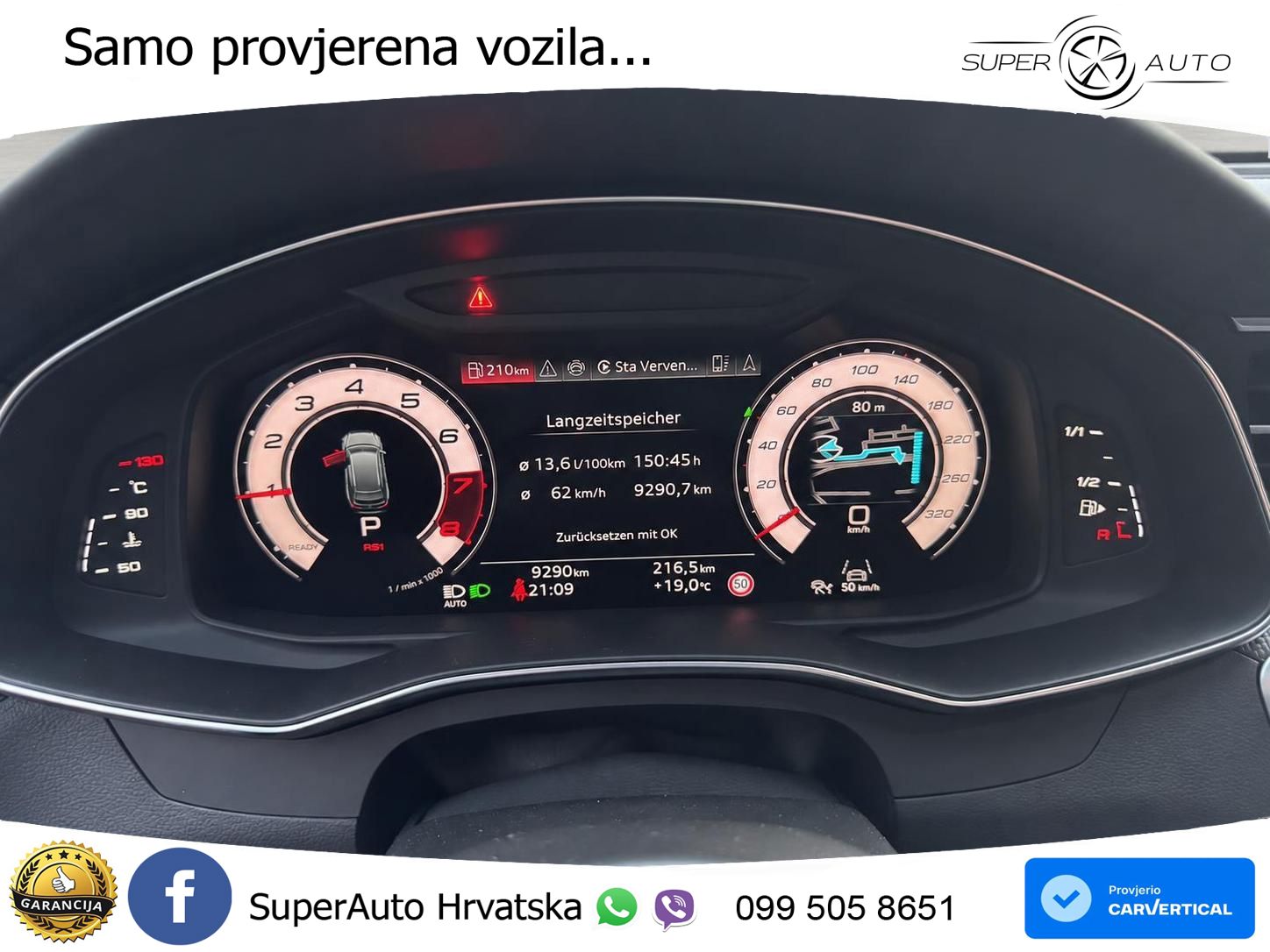 Audi RS6 Avant 4.0 TFSI V8 performance (630 KS)  quattro tiptronic LED+GR SJED+ACC