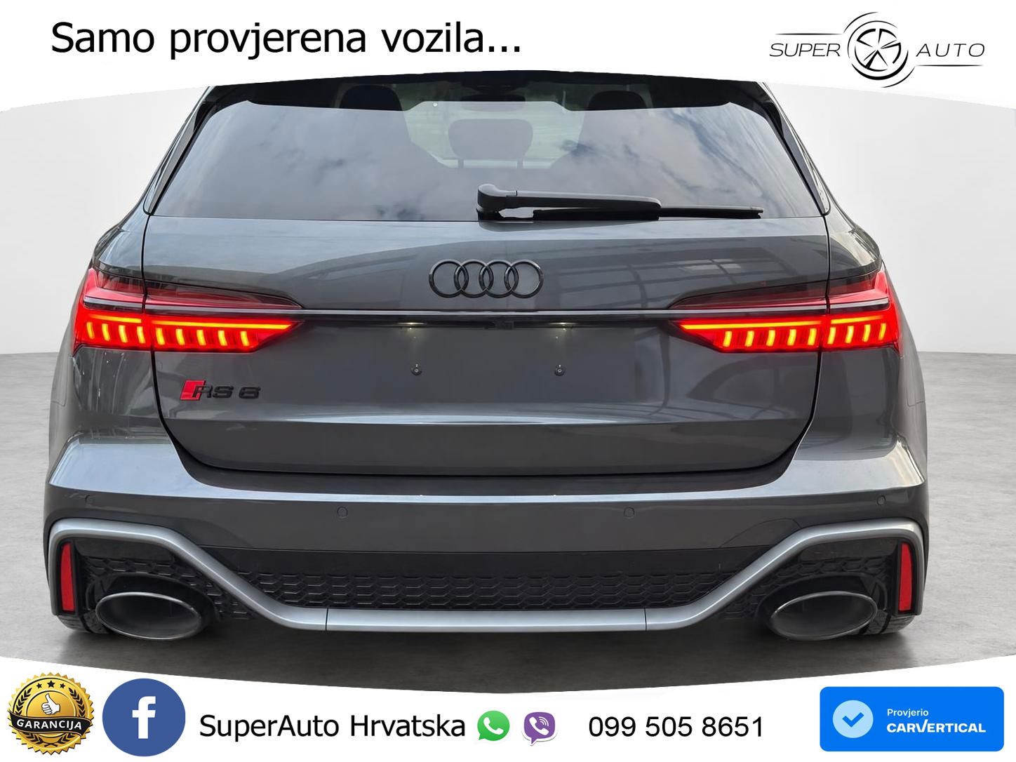 Audi RS6 Avant 4.0 TFSI V8 performance (630 KS)  quattro tiptronic LED+GR SJED+ACC