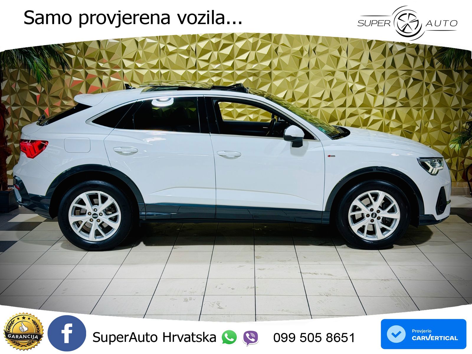 Audi Q3 Sportback 40 TDI (200 KS) quattro S tronic S line LED+GR SJED+ACC