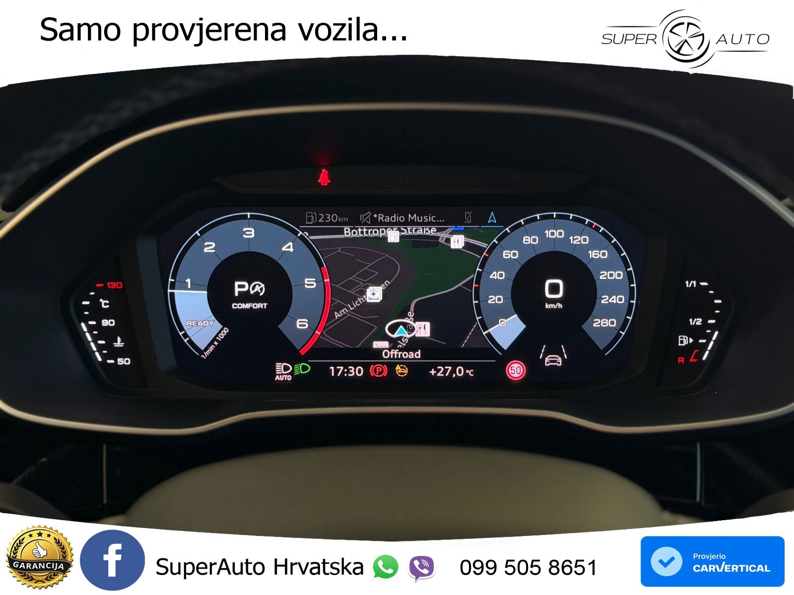 Audi Q3 Sportback 40 TDI (200 KS) quattro S tronic S line LED+GR SJED+ACC