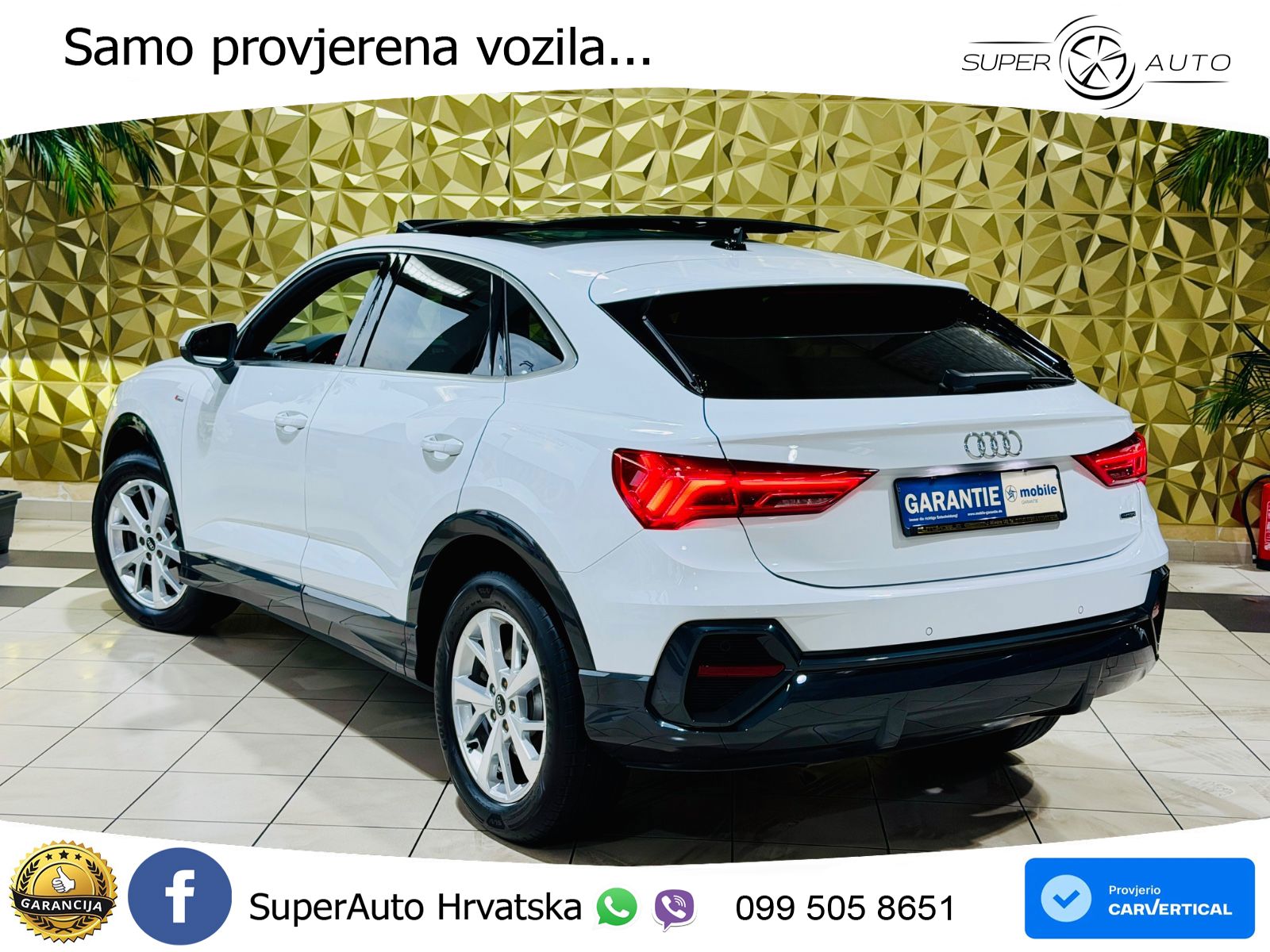 Audi Q3 Sportback 40 TDI (200 KS) quattro S tronic S line LED+GR SJED+ACC