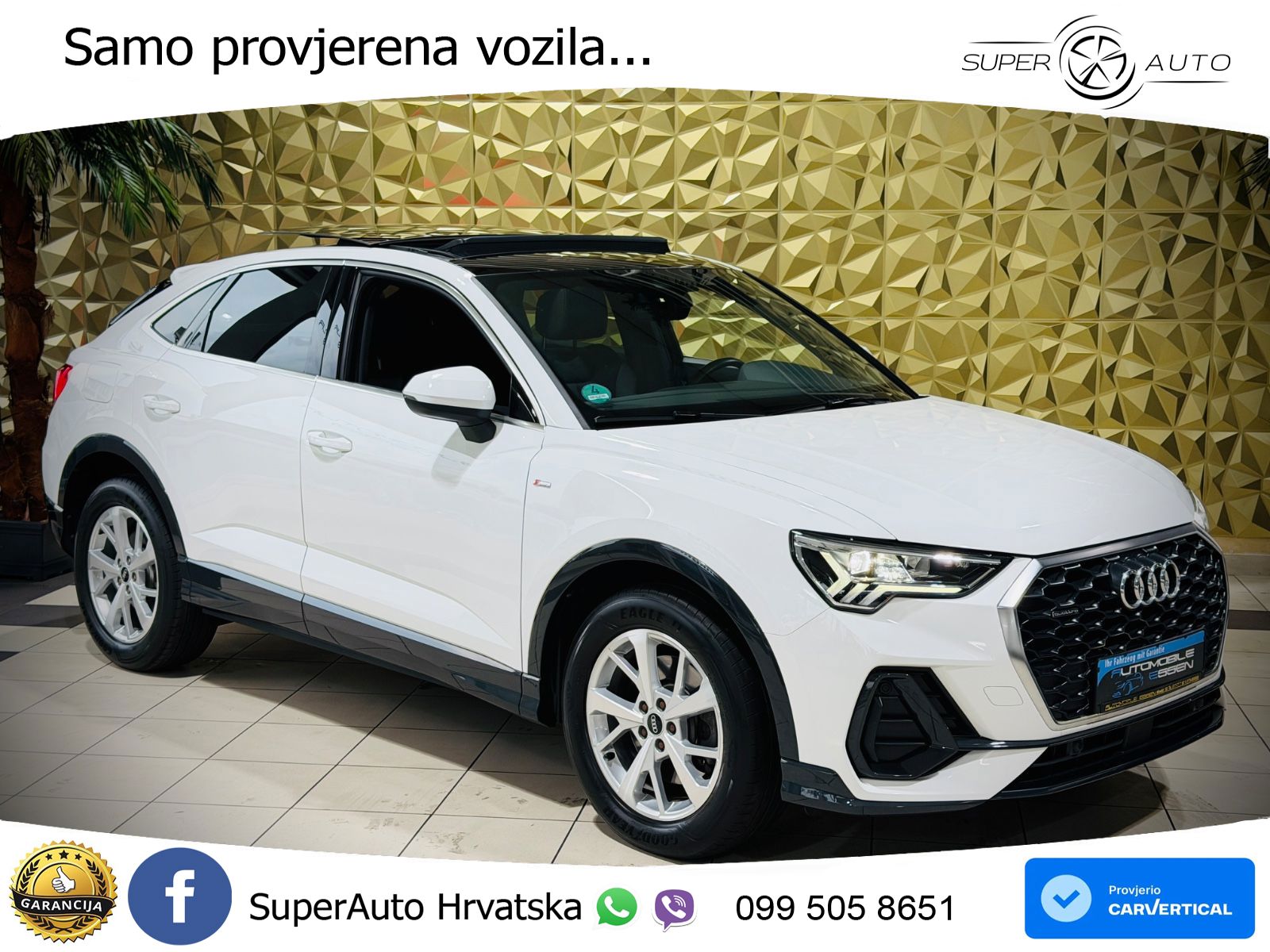 Audi Q3 Sportback 40 TDI (200 KS) quattro S tronic S line LED+GR SJED+ACC