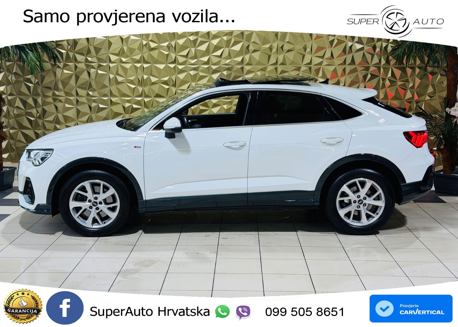 Audi Q3 Sportback 40 TDI (200 KS) quattro S tronic S line LED+GR SJED+ACC