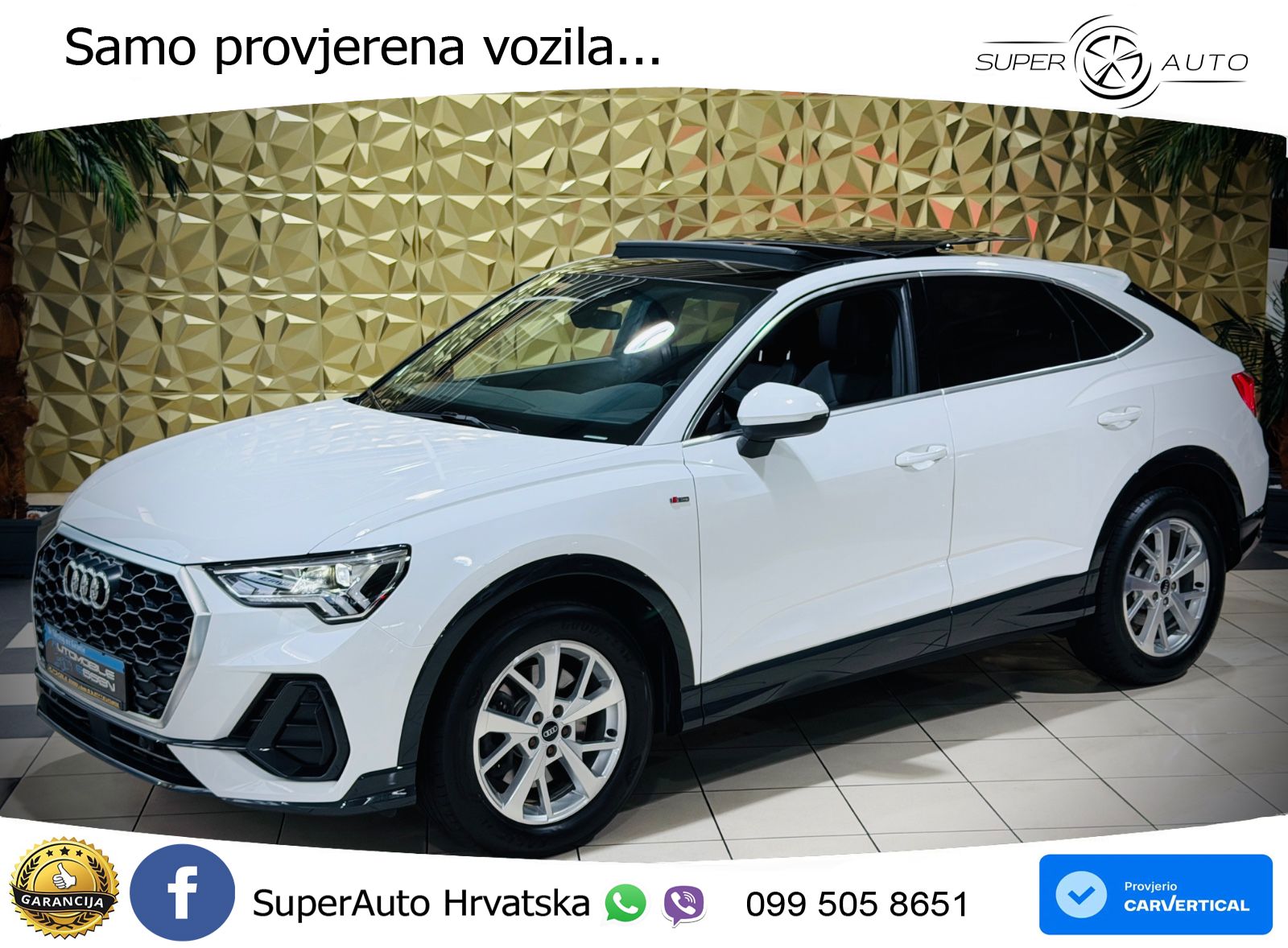 Audi Q3 Sportback 40 TDI (200 KS) quattro S tronic S line LED+GR SJED+ACC