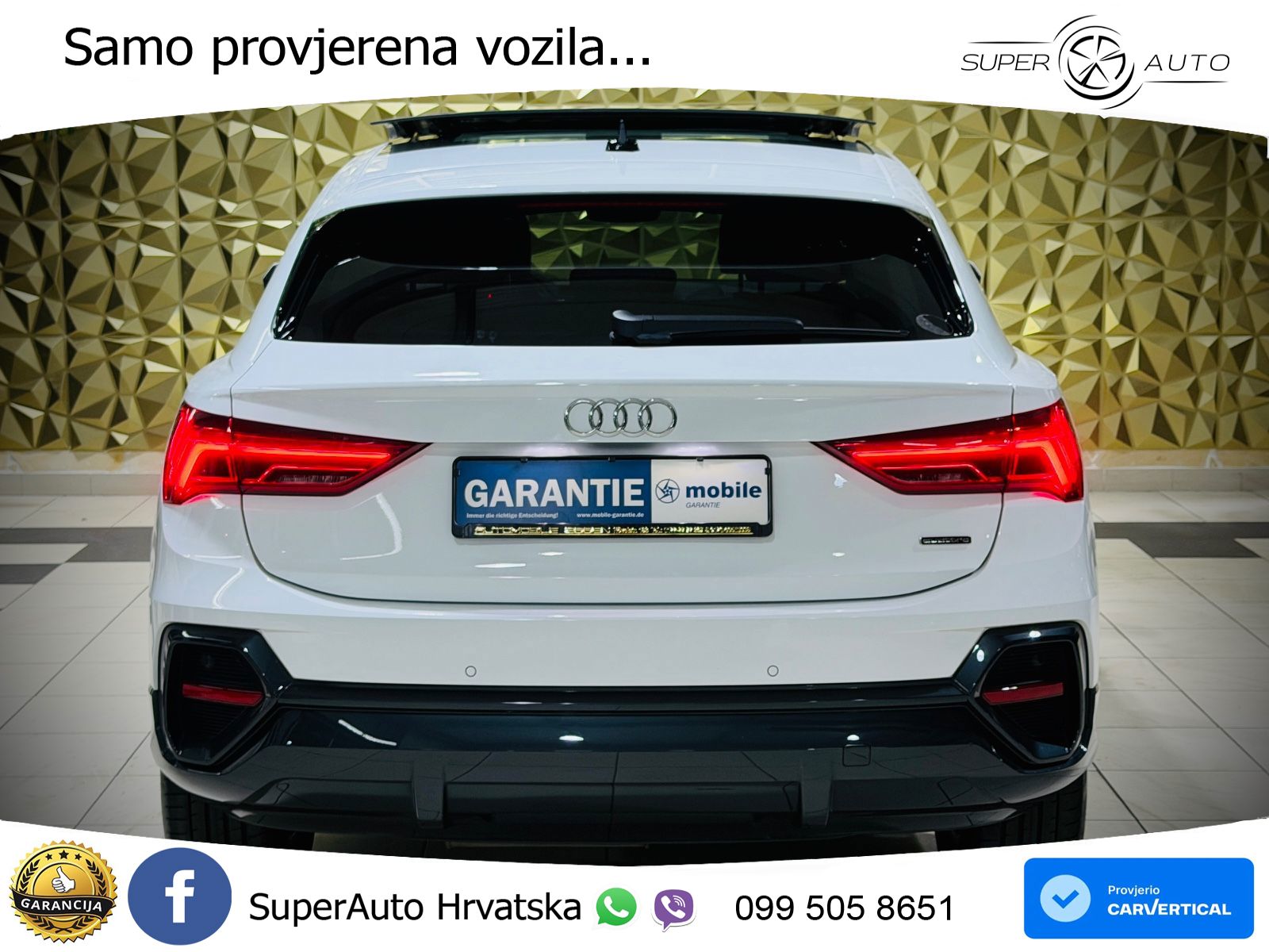 Audi Q3 Sportback 40 TDI (200 KS) quattro S tronic S line LED+GR SJED+ACC