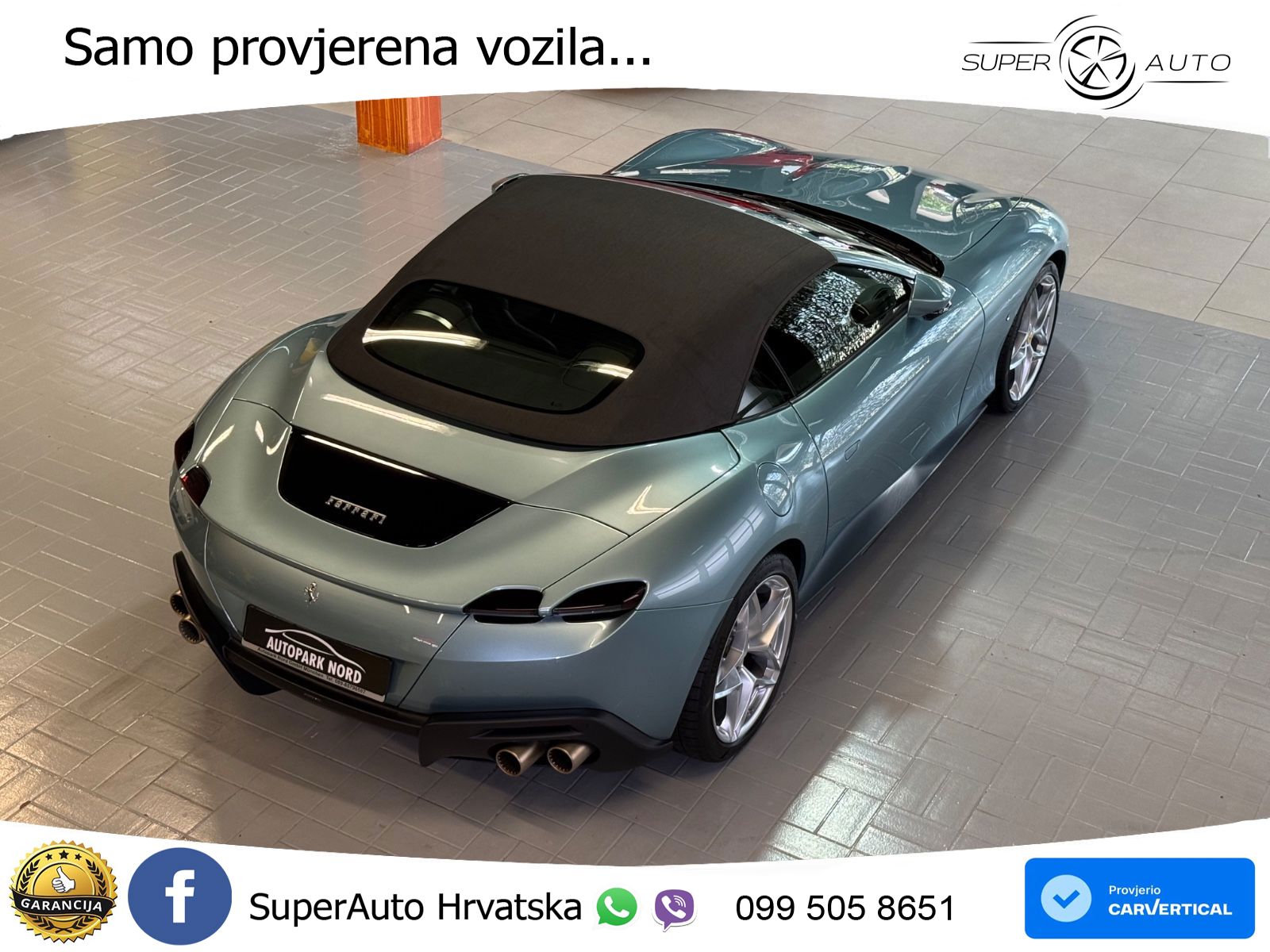 Ferrari Roma Spider 3.9 V8 (620 KS) F1 DCT LED+GR SJED+ACC