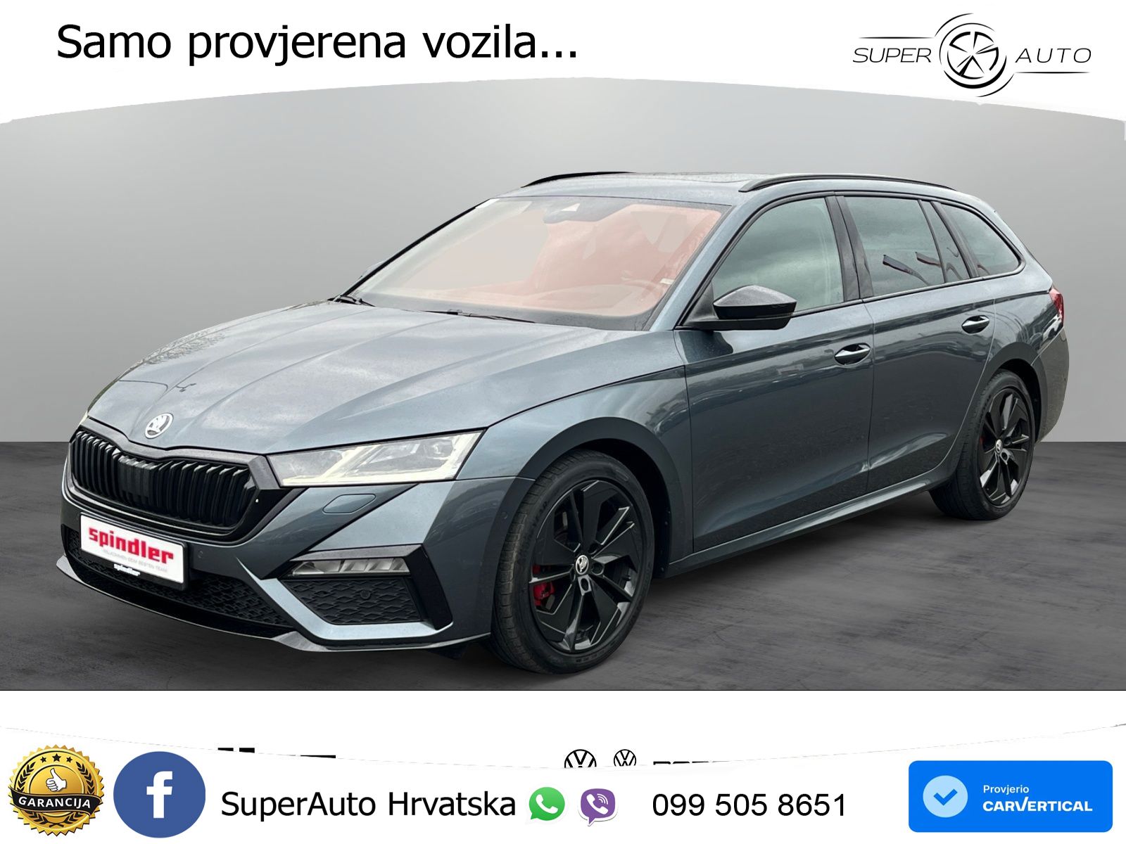 Škoda Octavia Combi RS 2.0 TDI (200 KS) 4x4 DSG LED+GR SJED+ACC