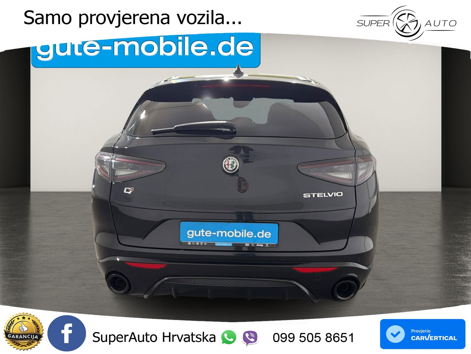 Alfa Romeo Stelvio 2.2 MultiJet II (210 KS) Q4 Automatic LED+GR SJED+ACC