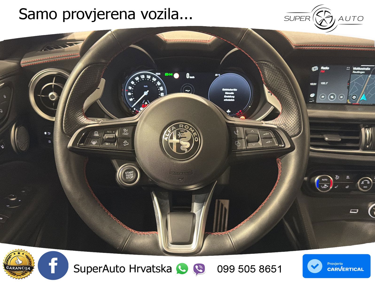 Alfa Romeo Stelvio 2.2 MultiJet II (210 KS) Q4 Automatic LED+GR SJED+ACC
