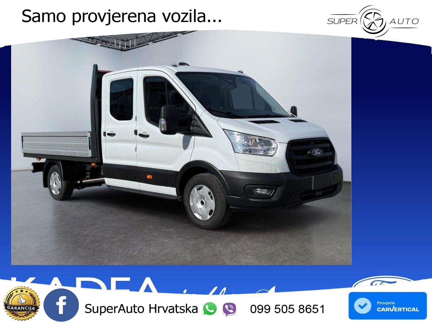 Ford Transit Pritsche DoKa AHK*SHZ*CAM*PDC 165 KS