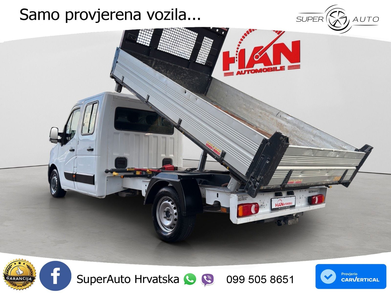 Renault Master III DoKa Kipper L3H1 3,5t/Klima/AHK 145 KS