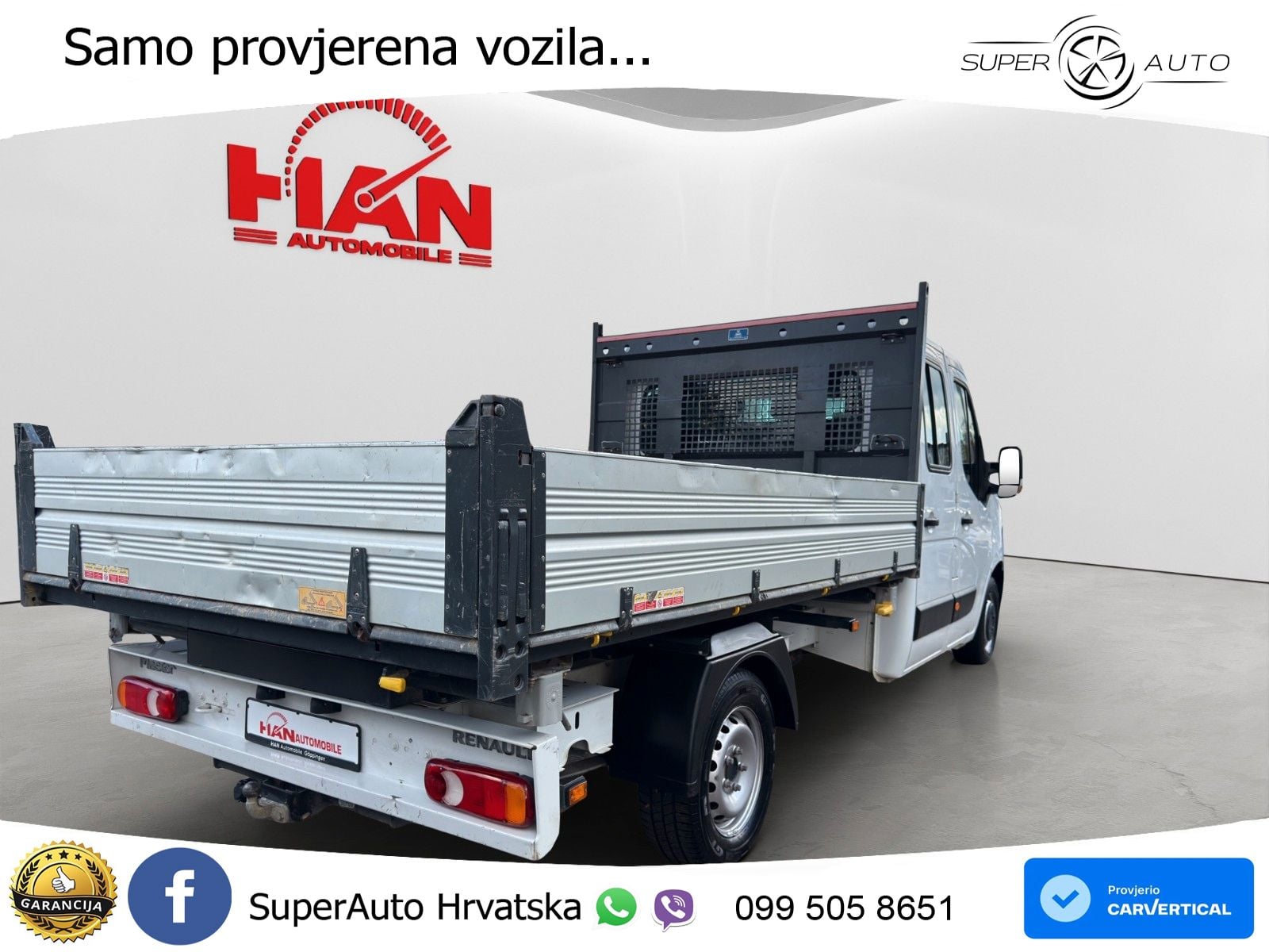 Renault Master III DoKa Kipper L3H1 3,5t/Klima/AHK 145 KS