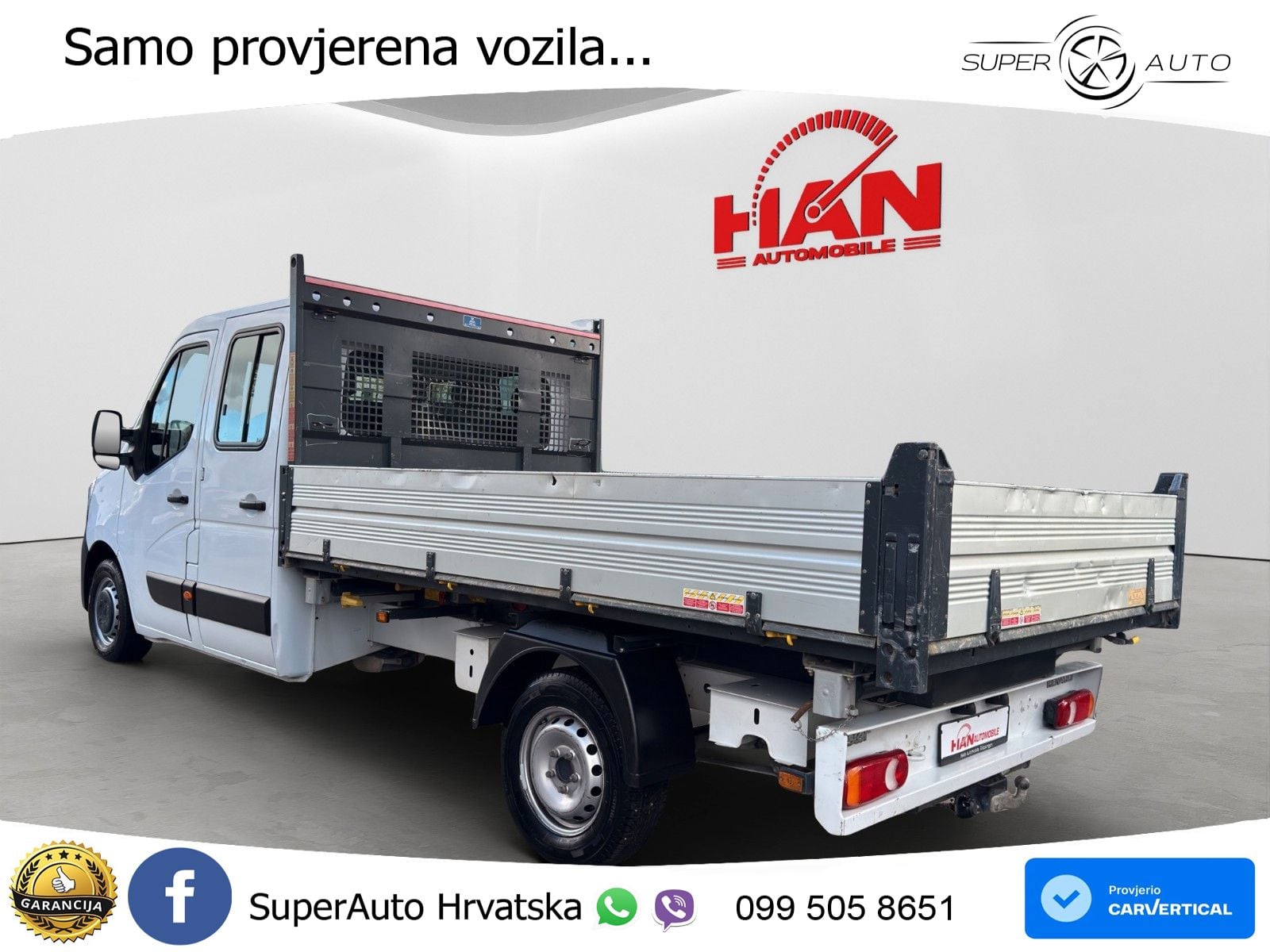 Renault Master III DoKa Kipper L3H1 3,5t/Klima/AHK 145 KS